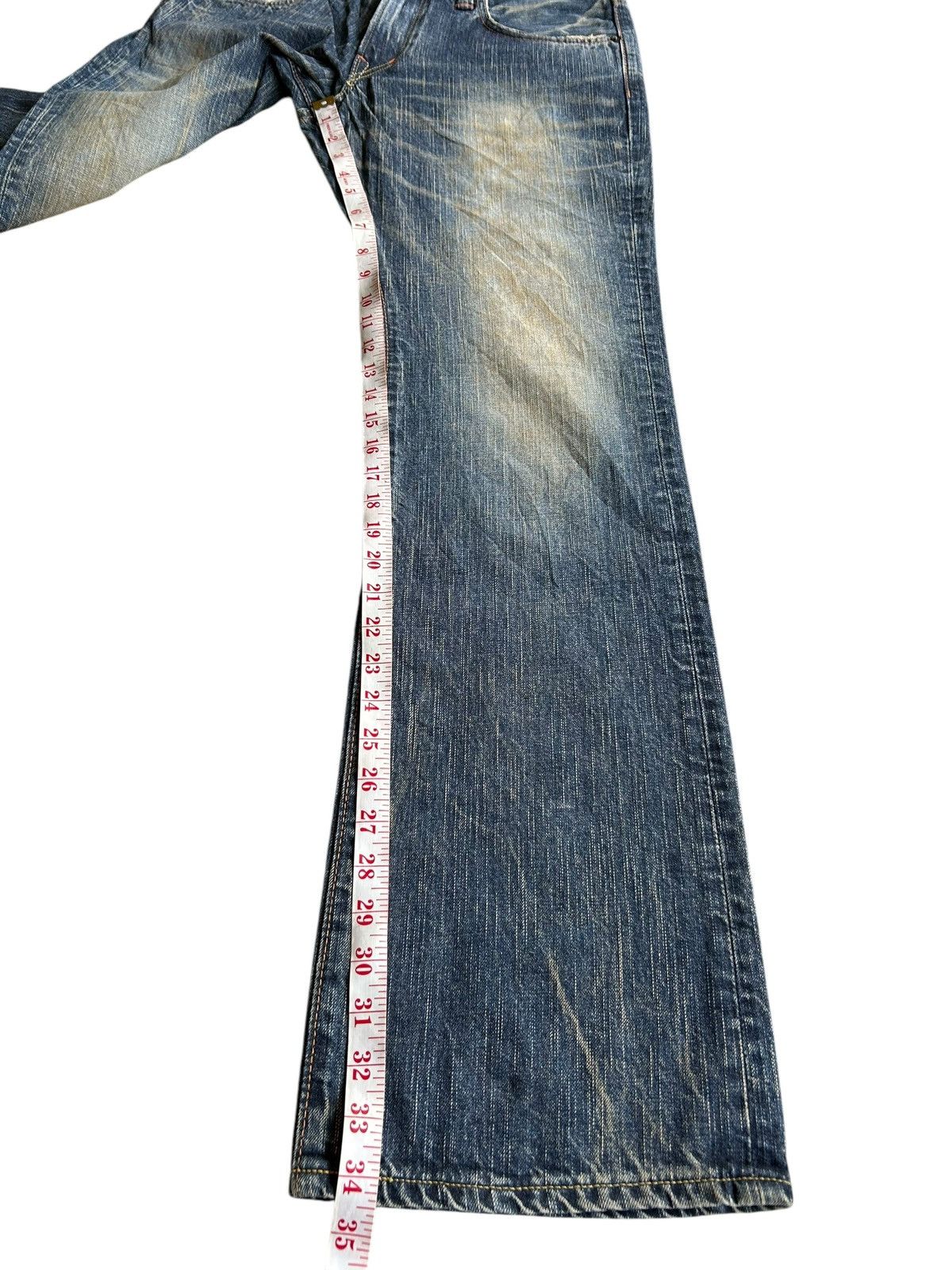 Kapital Flare Rusty Edwin Made Japan Faded Denim Jeans Size US 33 - 15 Thumbnail