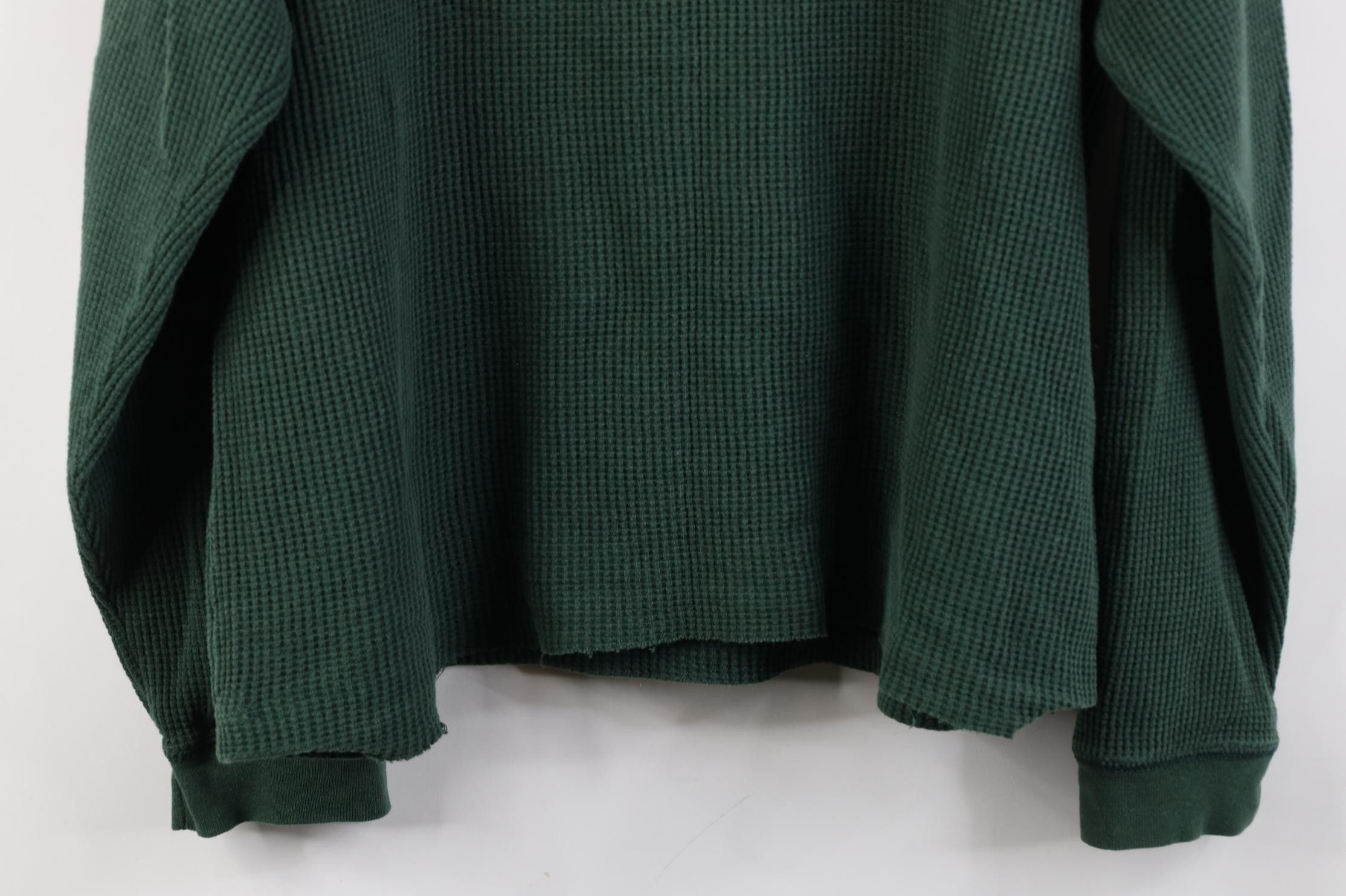 Vintage Vintage Y2K Old Navy Fit Thermal Waffle Knit Henley T-Shirt Size US XL / EU 56 / 4 - 12 Thumbnail