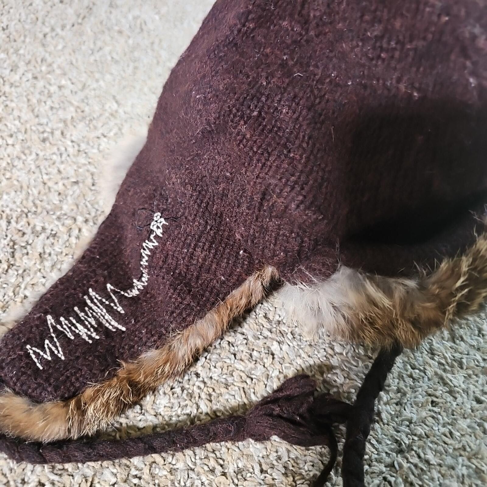 Other Mad Bomber Trapper Hat Winter Beanie S Genuine Rabbit Fur Size ONE SIZE - 2 Thumbnail