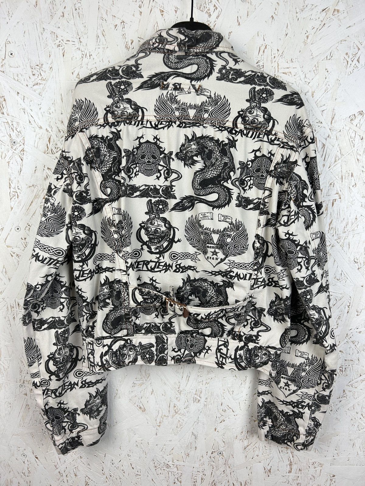 Jean Paul Gaultier Archive JPG Tattoo S96 Jean Paul Gaultier Print Denim Jacket Size M / US 6-8 / IT 42-44 - 5 Thumbnail