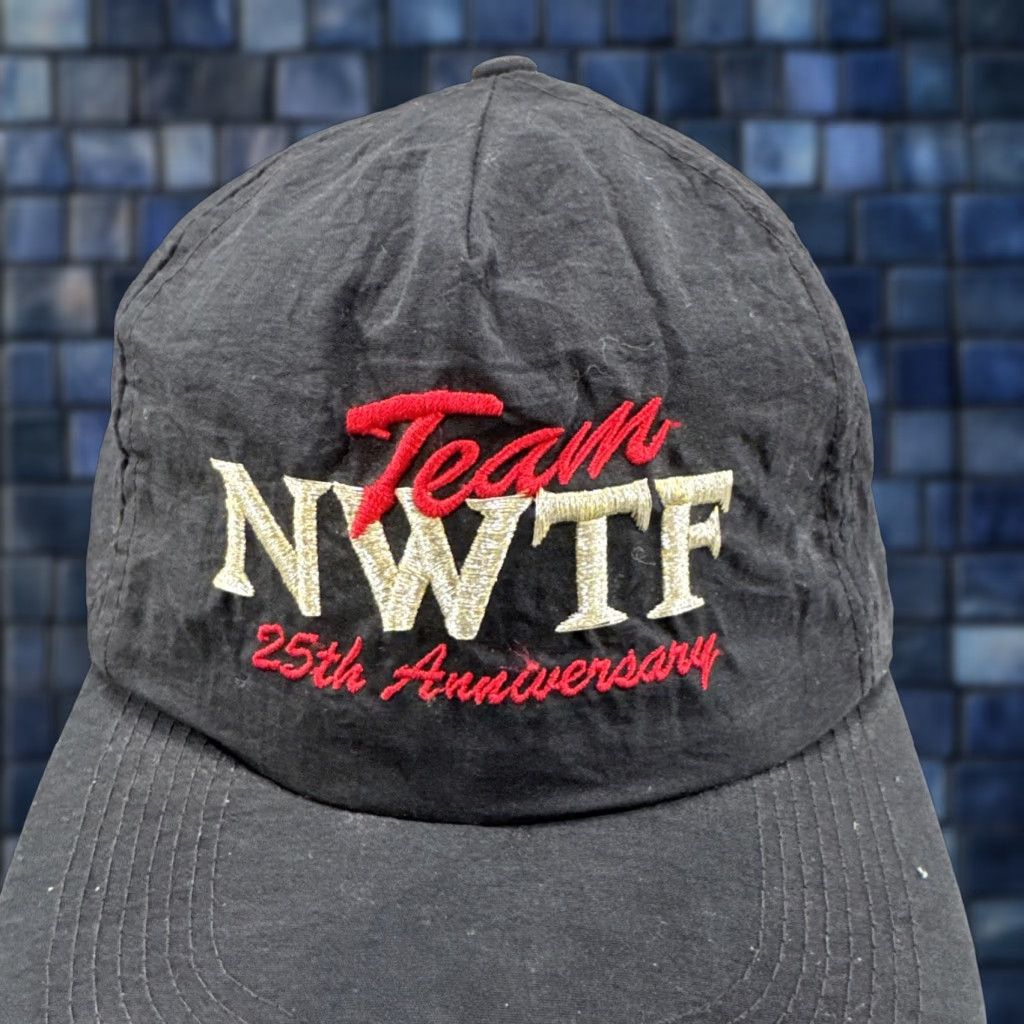 Roper VINTAGE Natural Limits Team NWTF Hat Cap Snap Back Black Embroidered Rope Mens Hunting 90s Cap Hat Men Team NWTF 90s Hunting Size ONE SIZE - 1 Thumbnail