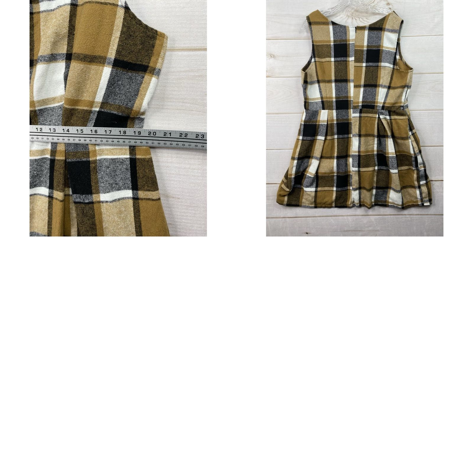Shein SHEIN Curve Shirt Dress 2XL Black Brown Plaid Retro Mod Style Flannel Soft Size XL / US 12-14 / IT 48-50 - 8 Thumbnail