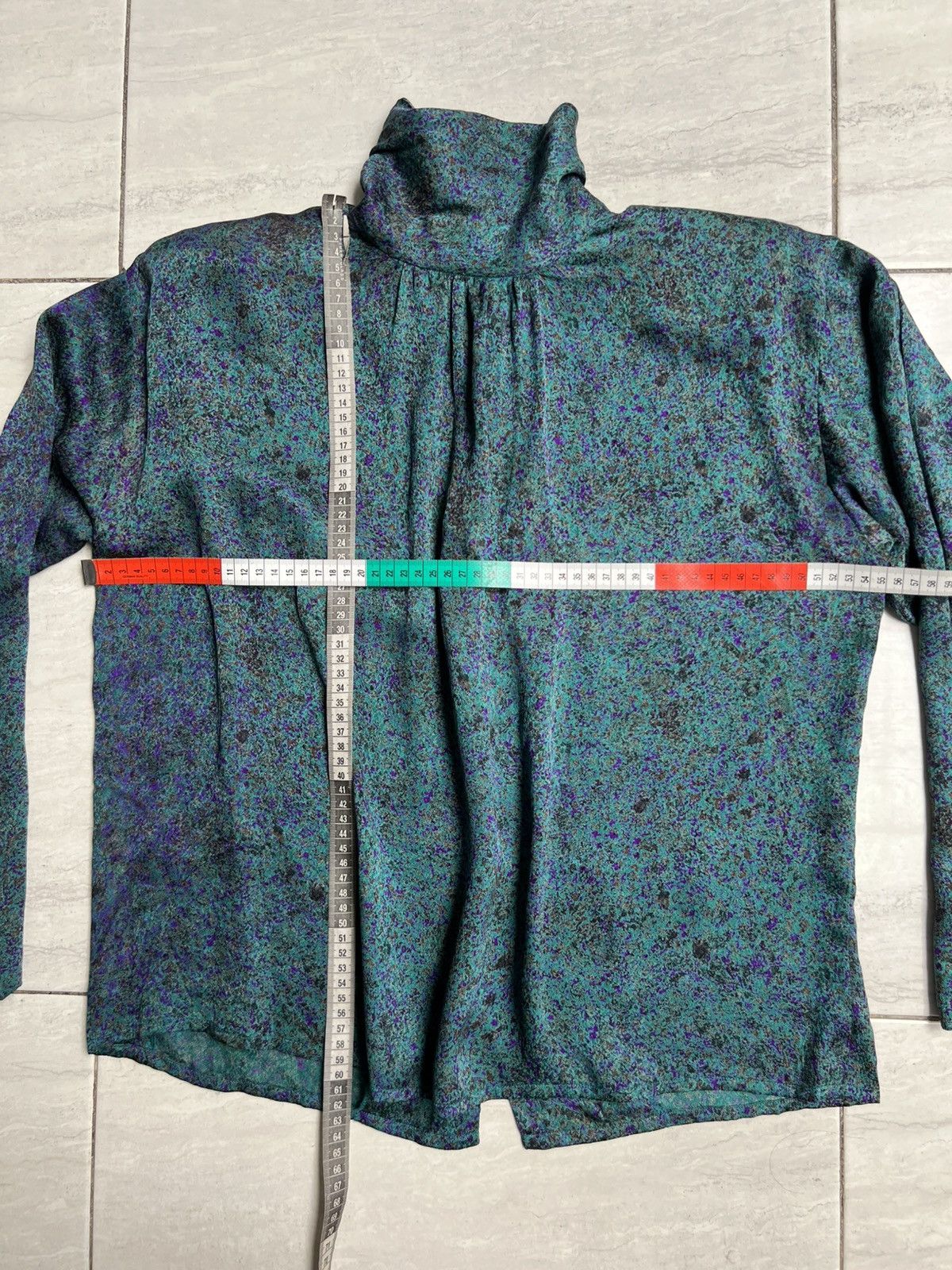 Lanvin LANVIN Paris Green Motive Blouse Size M / US 6-8 / IT 42-44 - 2 Thumbnail