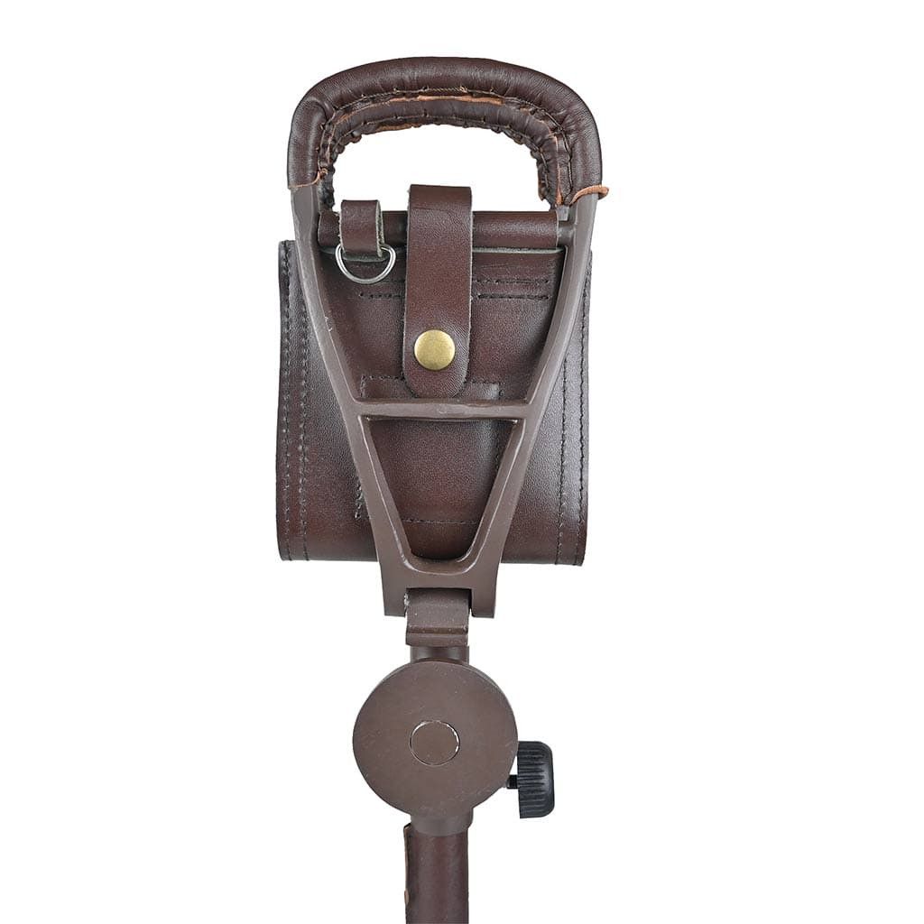Leather × Other Shooting Stick Spectator Leather Walking Seat Coffee Brown Size 40 - 4 Thumbnail