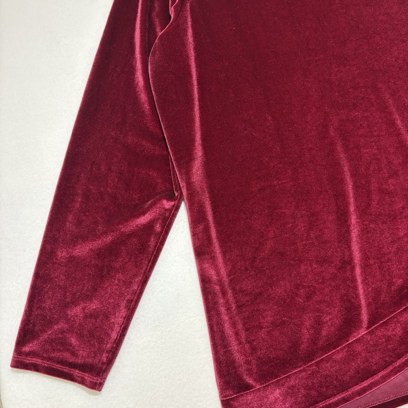 Other Quacker Factory Large Velour Sweatshirt Rhinestone Velvet Size L / US 10 / IT 46 - 7 Thumbnail
