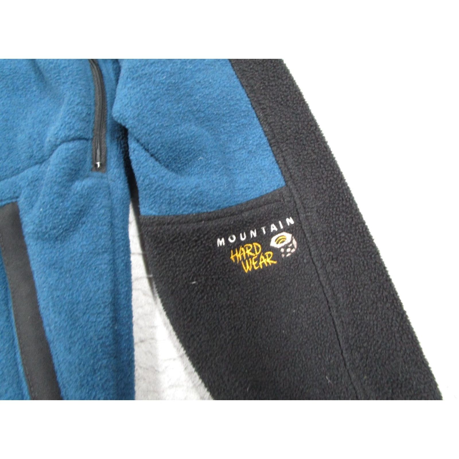 Mountain Hardwear VINTAGE Mountain Hardwear Fleece Jacket Womens 10 Blue Black Full Zip Made in USA Hiking Size L / US 10 / IT 46 - 4 Thumbnail