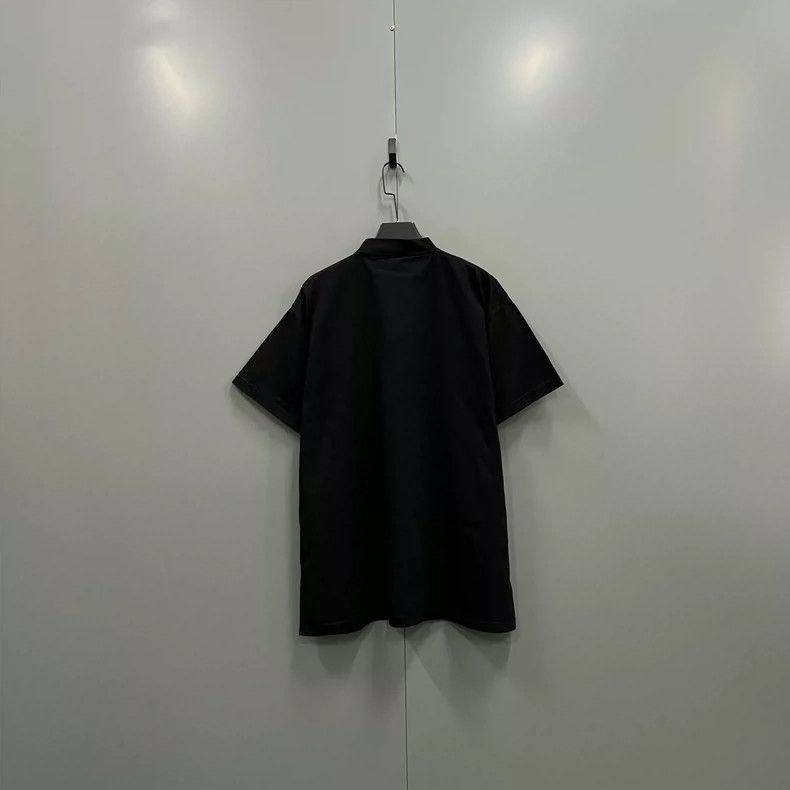 Balenciaga Balenciaga Black logo tag short-sleeved Size US L / EU 52-54 / 3 - 2 Thumbnail