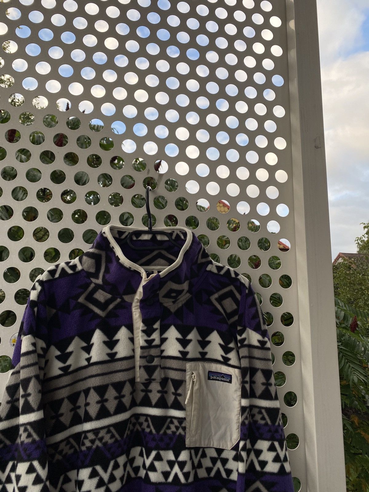 Japanese Brand × Patagonia × Vintage Patagonia Synchilla Aztec Fleece Snap-t USA Made RARE Groovy Size US XL / EU 56 / 4 - 3 Thumbnail
