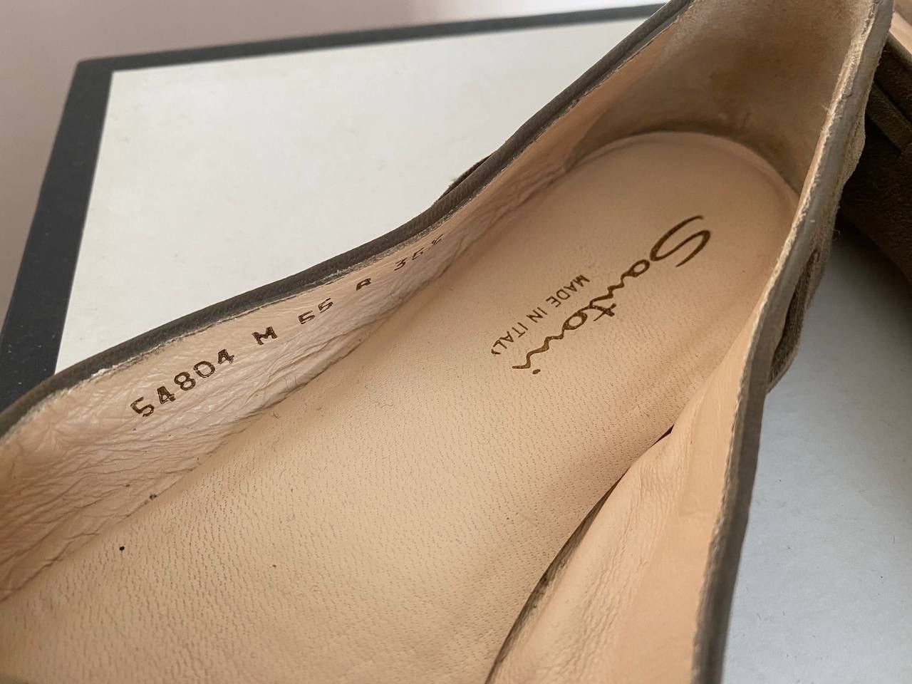 Santoni Santoni Goodyear Flats Ballet Women Shoes Brown Size US 5.5 / IT 35.5 - 8 Thumbnail