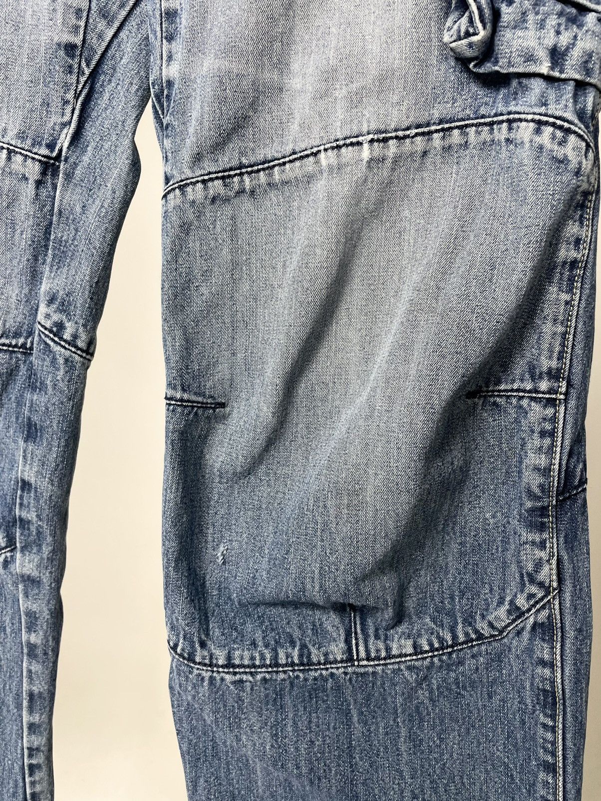 Carhartt Engelbert Strauss Vintage Faded Workwear Cargo Denim Jeans Size US 32 / EU 48 - 9 Thumbnail