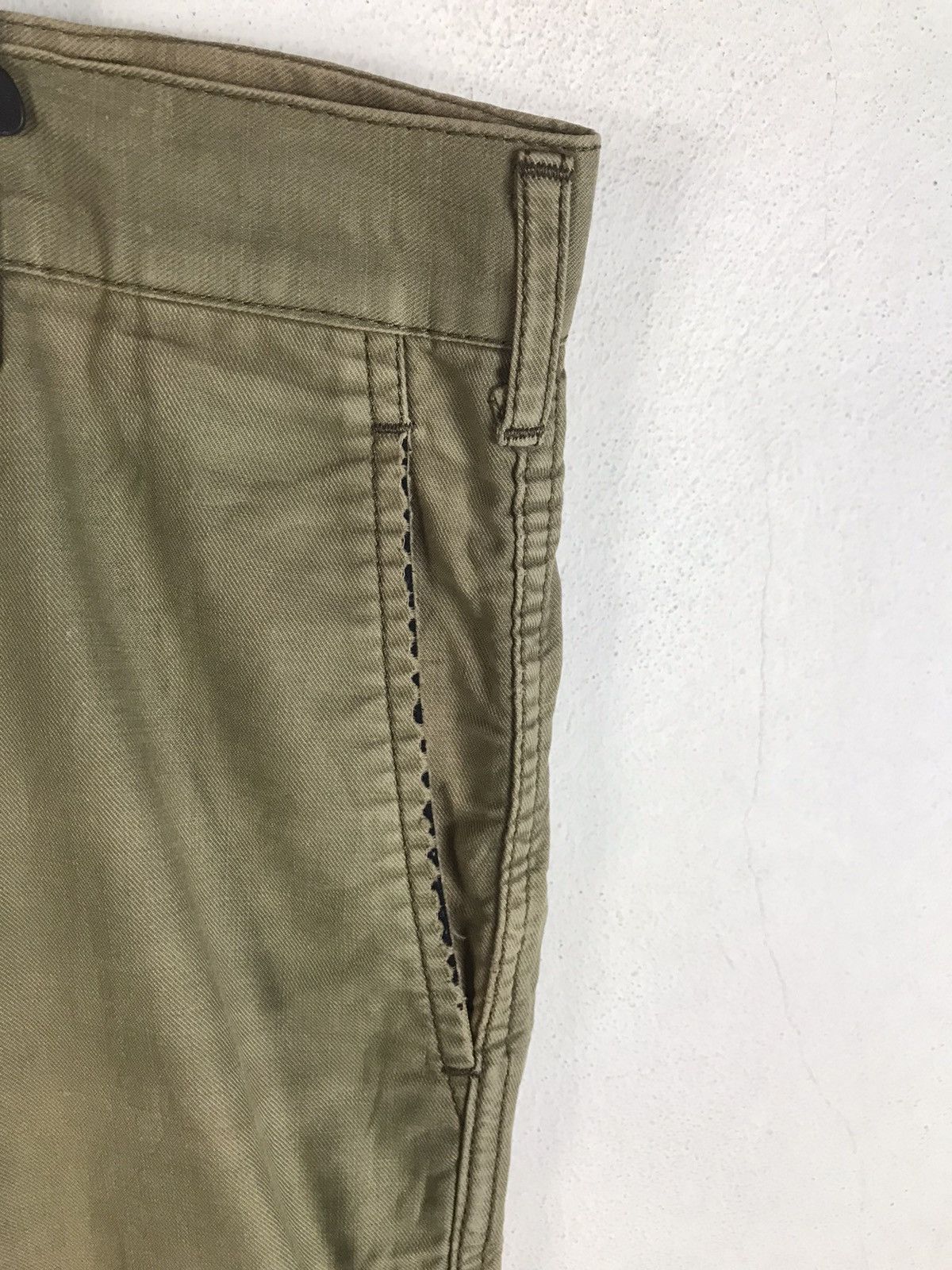 Comme des Garcons Homme AD2005 Comme des Garçons Homme Olive Patina Workwear Trouser Size US 33 - 8 Thumbnail