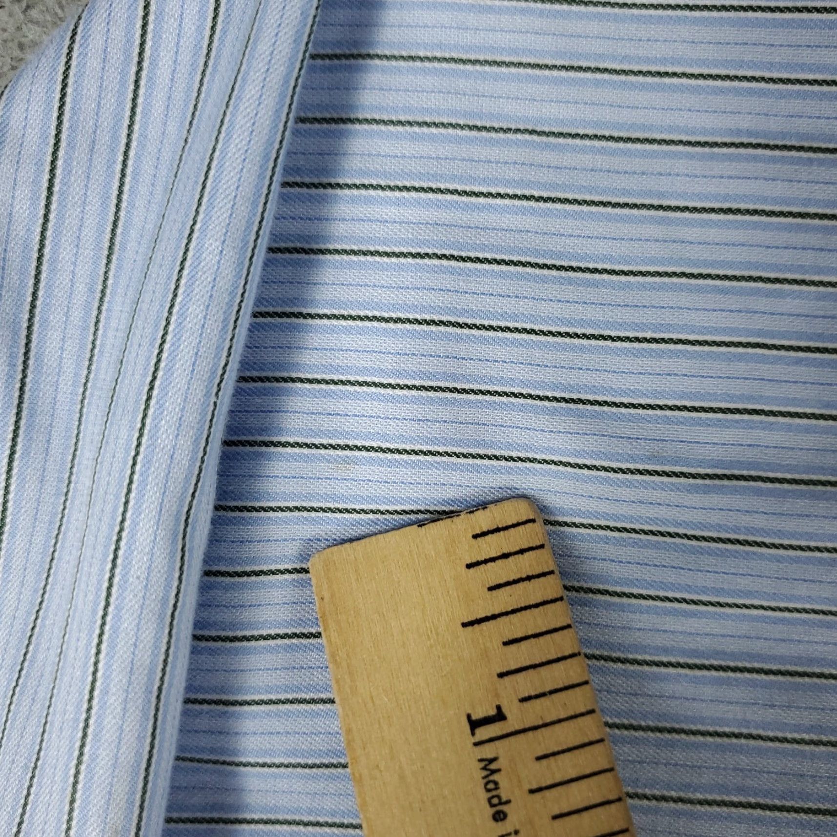 Brooks Brothers VINTAGE Brooks Brothers Dress Shirt Men 17.5 Blue Striped Long Sleeve Business Casual Formal Size 46R - 3 Thumbnail