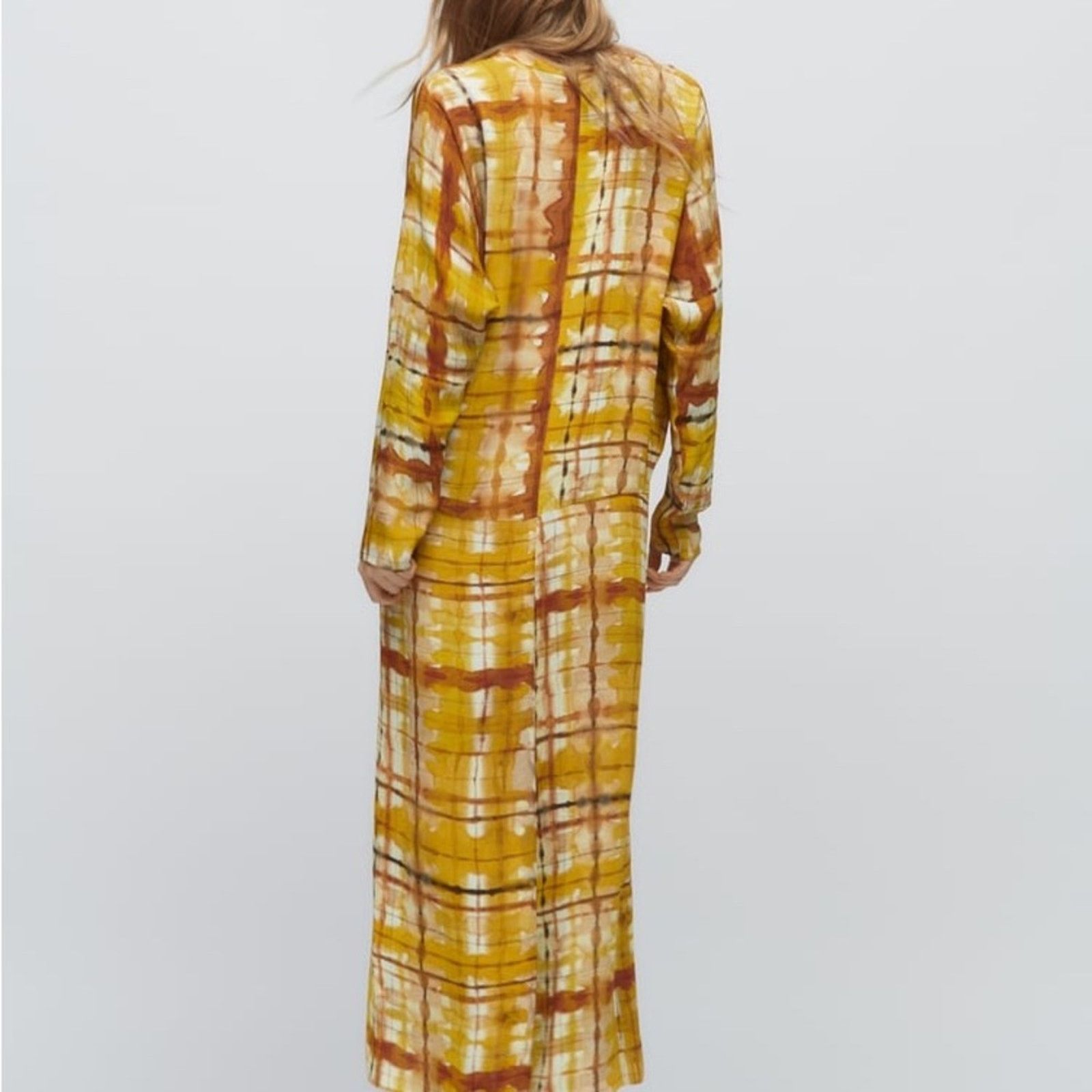 Zara ZARA PRINTED MIDI DRESS MULTICOLORED Size L / US 10 / IT 46 - 6 Thumbnail