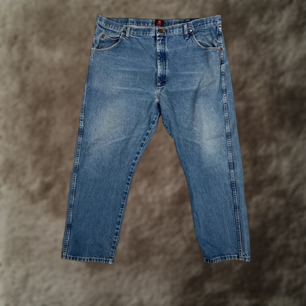 Wrangler VINTAGE Wrangler 31MWZ Relaxed Fit Cowboy Cut Jeans 42x30 Denim Blue Mens Regular 5-Pocket Size US 42 / EU 58 - 1 Thumbnail