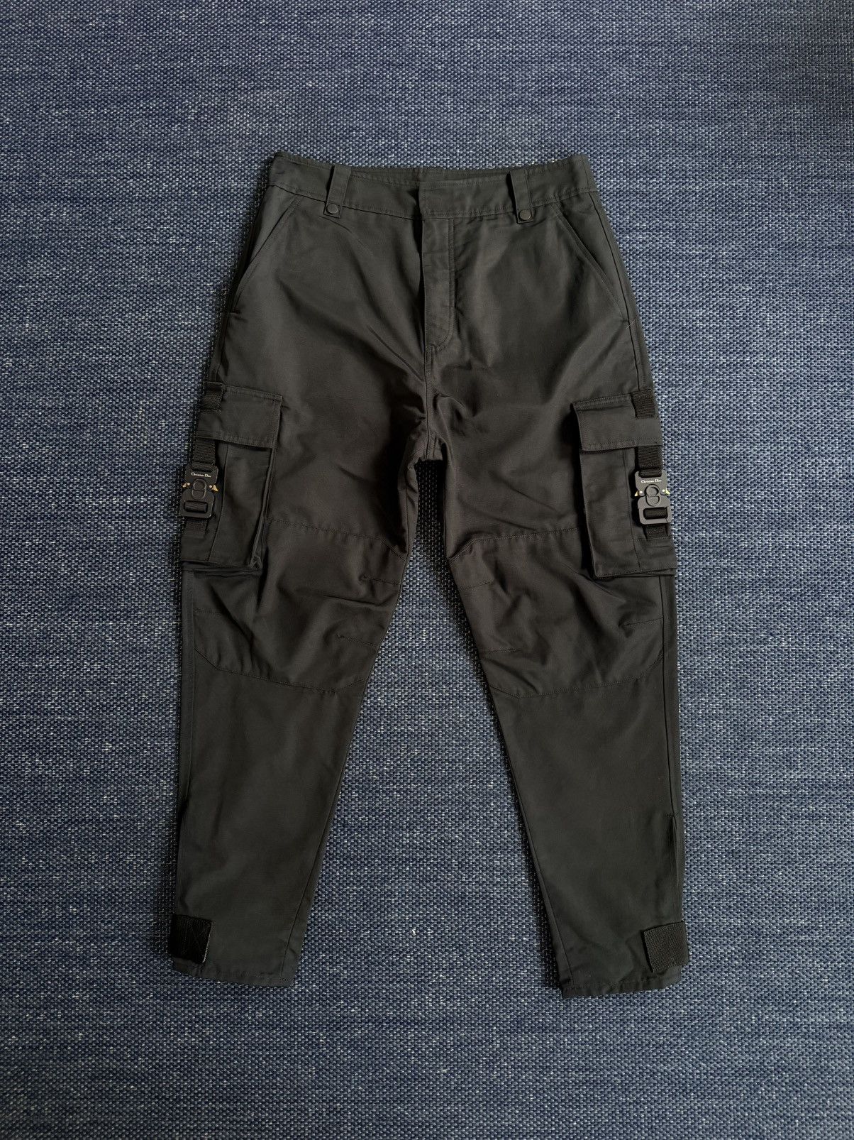 Dior FW21 Black Nylon Buckle Cargo Pants Size US 32 / EU 48 - 1 Thumbnail