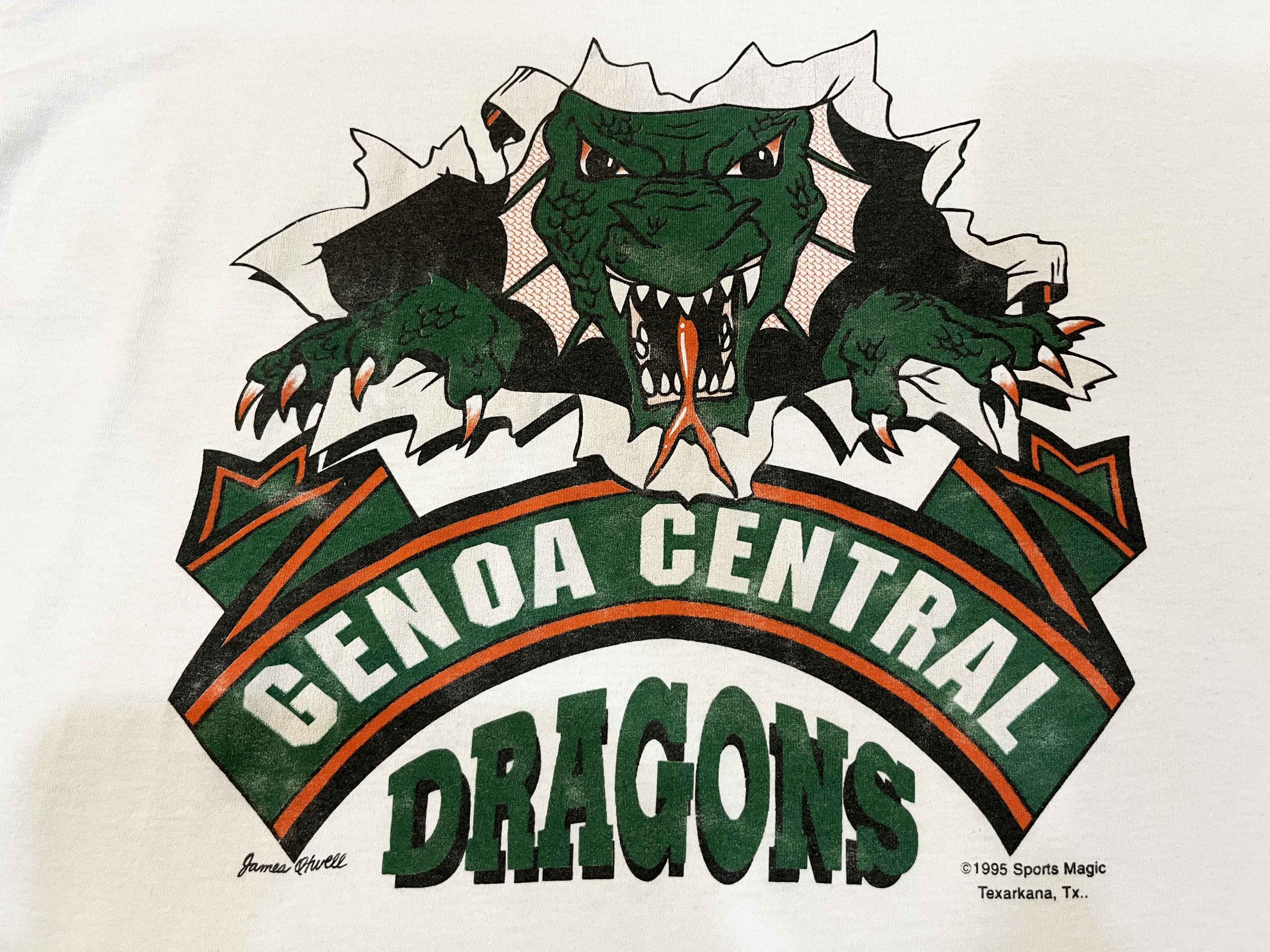 Fruit Of The Loom × Vintage Vintage Fruit of the Loom Genoa Central Dragons T-Shirt Size US L / EU 52-54 / 3 - 2 Thumbnail