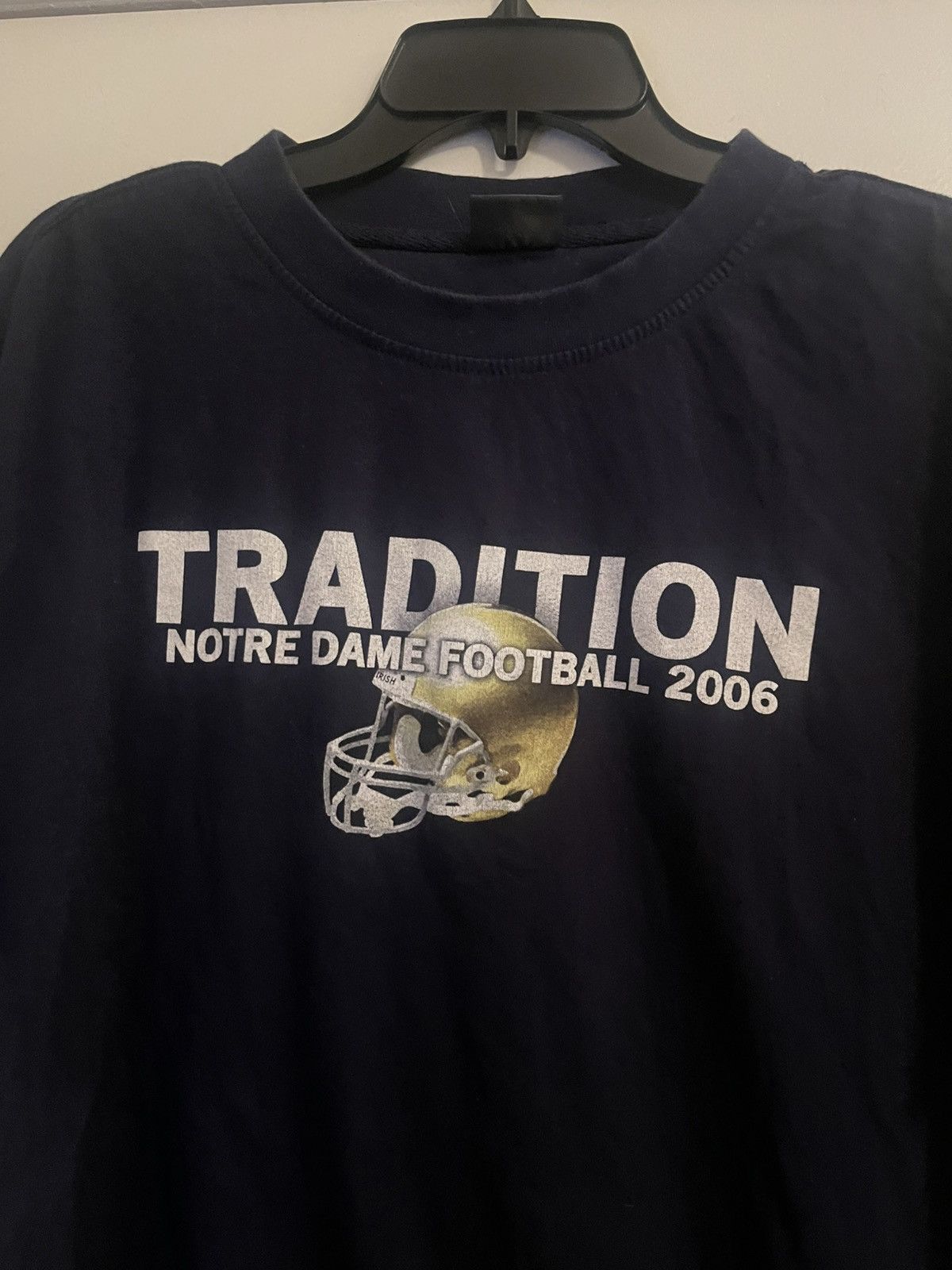 Pro Edge × Vintage VINTAGE Notre Dame Shirt Adult XL Blue NCAA Football Size US XL / EU 56 / 4 - 2 Thumbnail