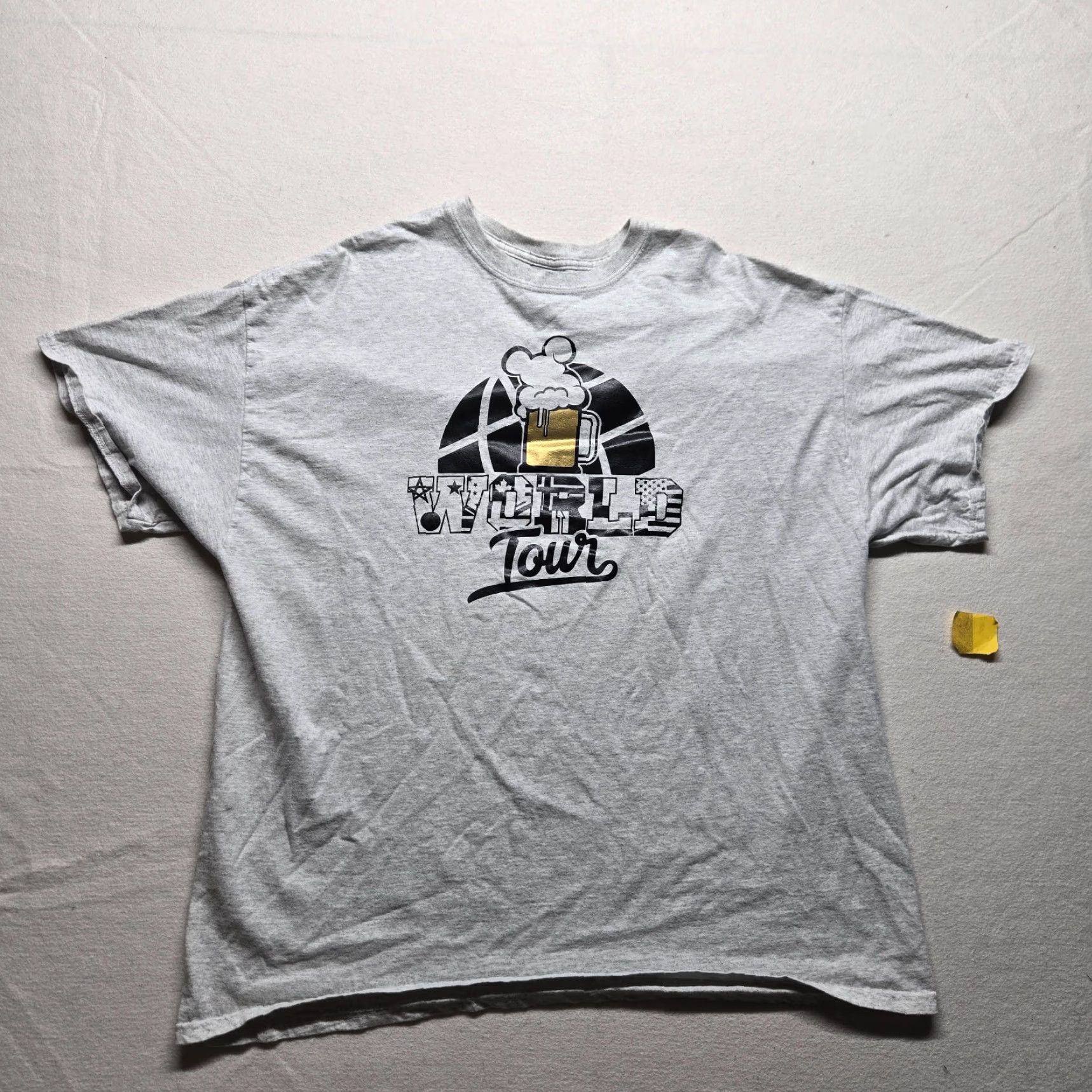 Gildan World Tour One Drink at a Time Tee Shirt Multicolor Adult Men's Size 2XL White T-Shirt 2020-2029 Gildan Shirt Mens 2XL Size US XXL / EU 58 / 5 - 2 Thumbnail