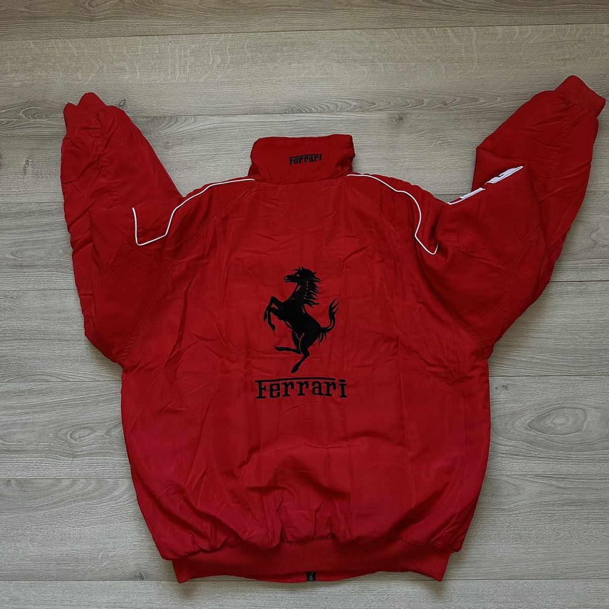 Ferrari Ferrari Vintage Racing F-1 Formula 1 Bomber Rare Mens Size:L Size US L / EU 52-54 / 3 - 10 Thumbnail