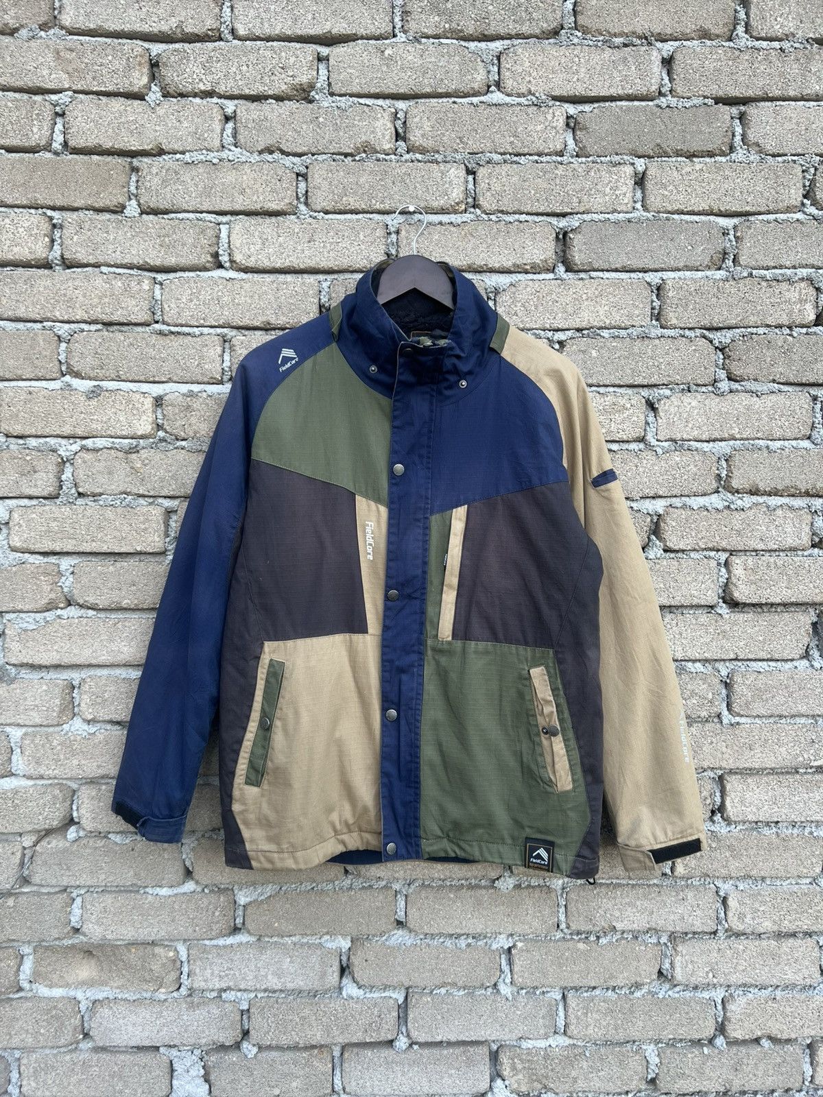Japanese Brand Fieldcore Water Repellent Windproof Colour Block Jacket Size US L / EU 52-54 / 3 - 2 Thumbnail