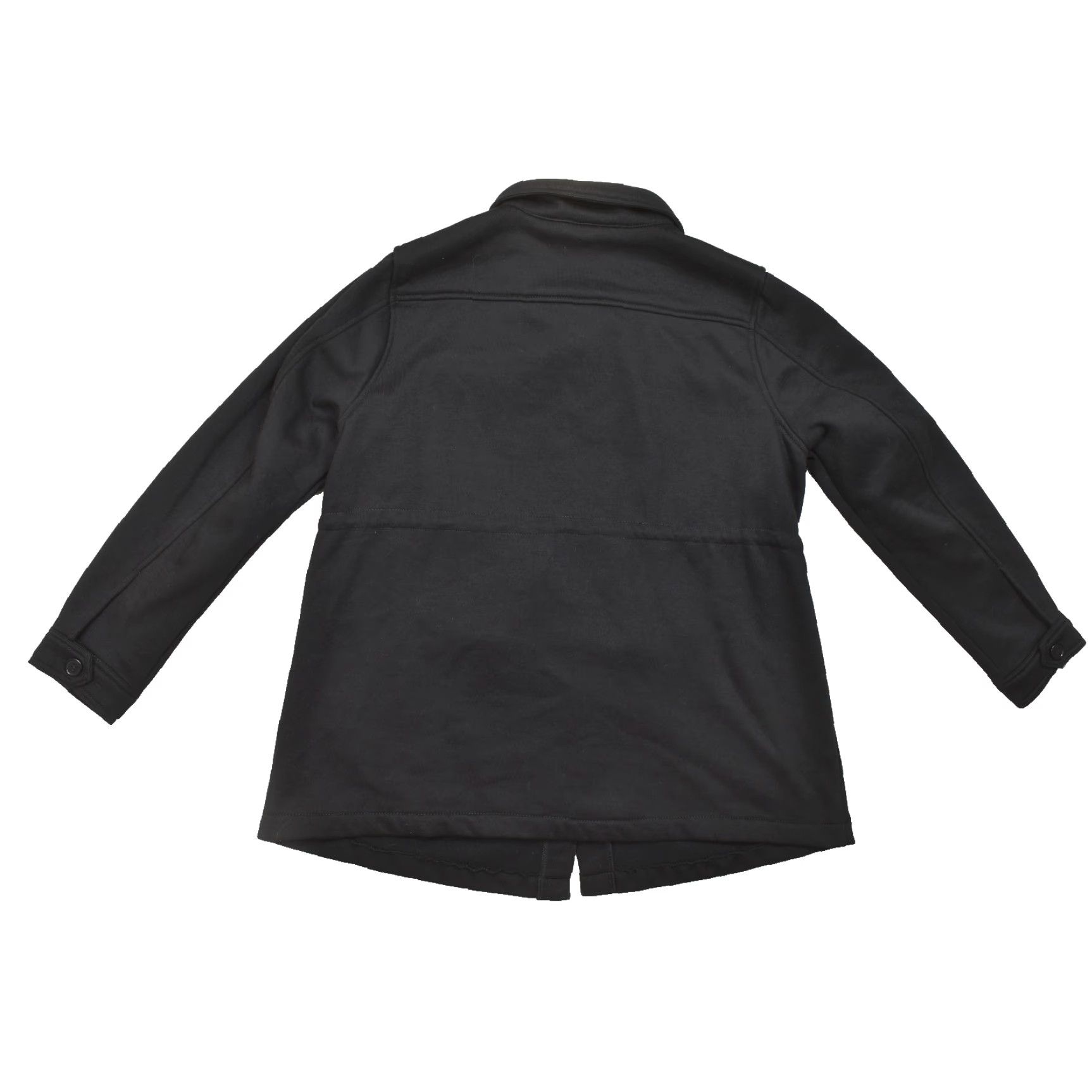 Torrid Torrid Women Jacket Shacket Black Fleece Button Front Drawstring Waist Plus Size 1 Regular Maisnt Size XS / US 0-2 / IT 36-38 - 2 Thumbnail