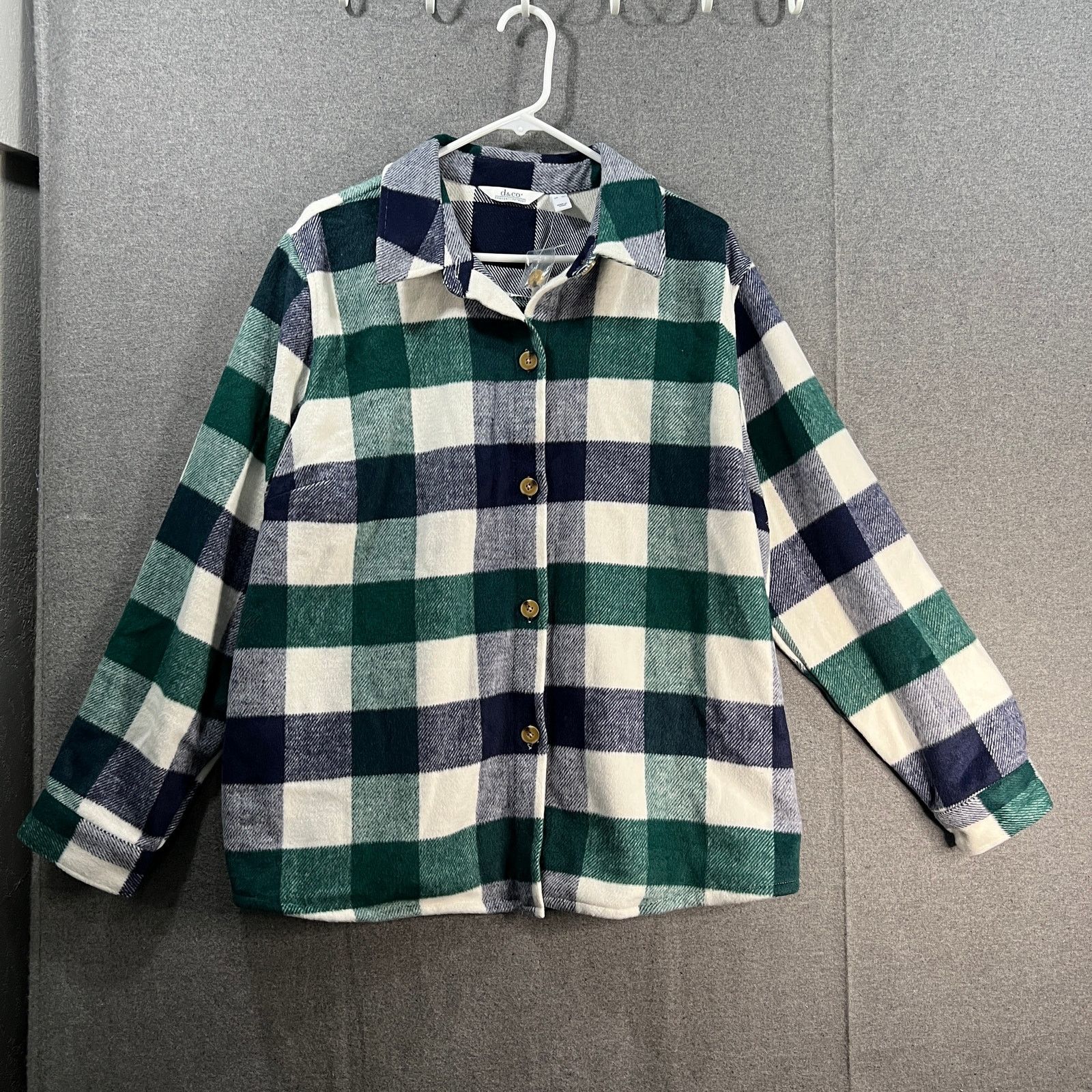 Other Denim & Co. Canyon Retreat Cozy Plaid Collared Button Size XL / US 12-14 / IT 48-50 - 1 Thumbnail