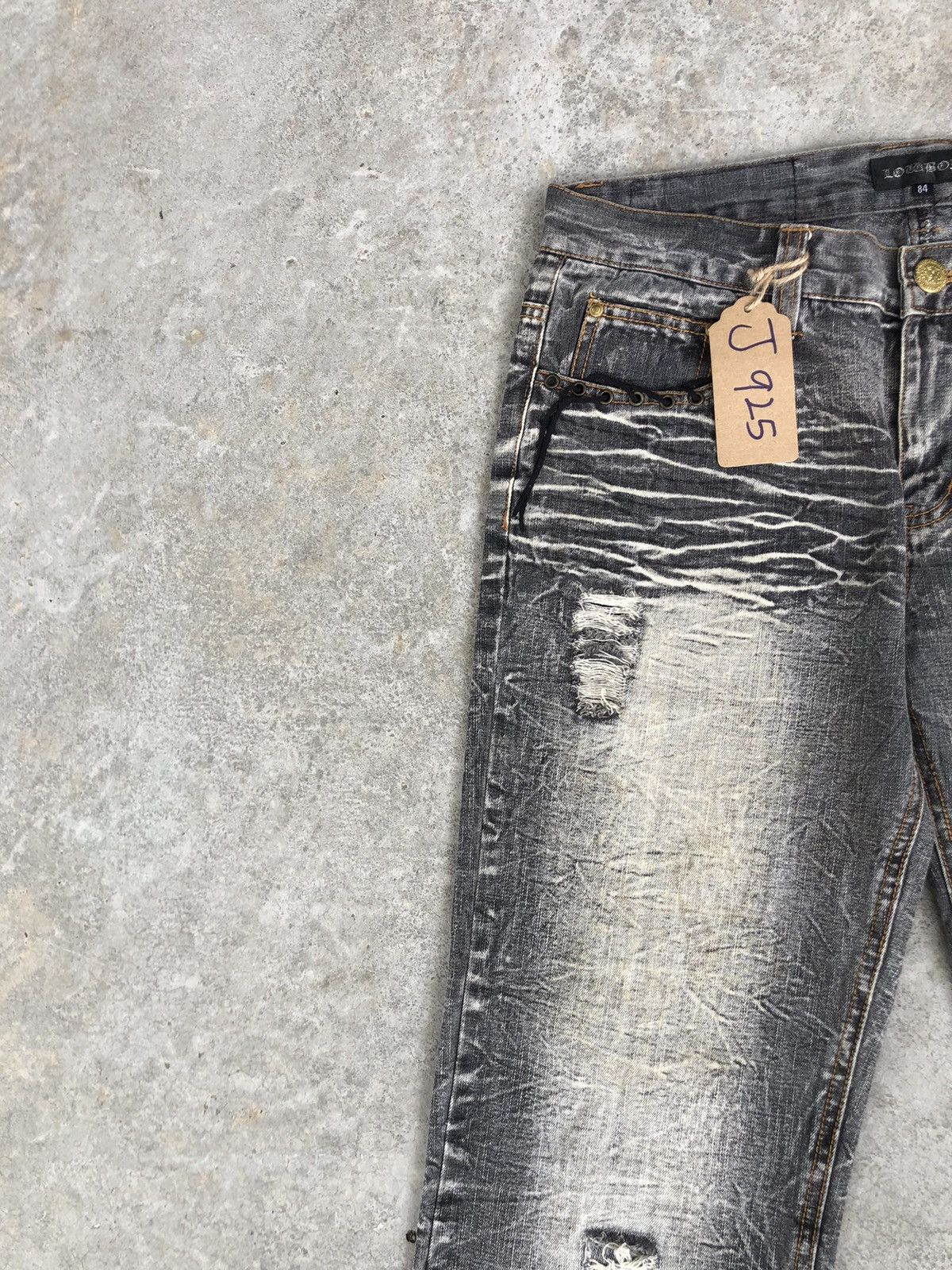 If Six Was Nine Japanese Lowbox Flared Jeans Distressed Size US 32 / EU 48 - 4 Thumbnail