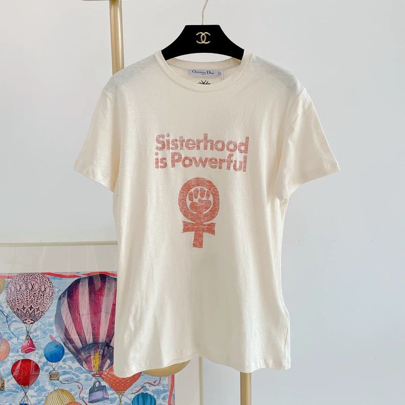 Dior Dior Beige printed T-shirt 2504-Nextarrow Size XS / US 0-2 / IT 36-38 - 1 Thumbnail