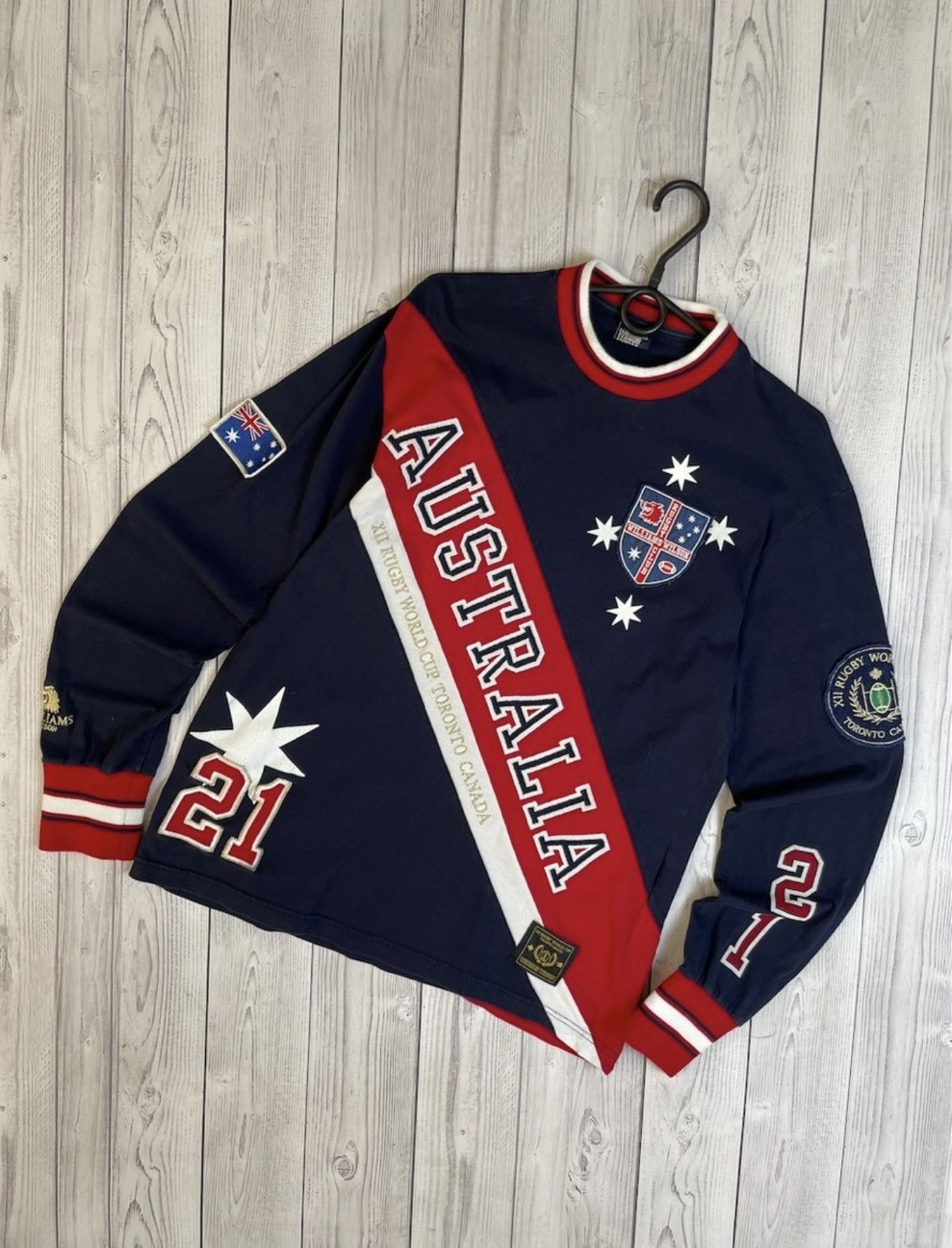 Vintage Vintage Australia big logo long sleeve rugby big logo M Size US M / EU 48-50 / 2 - 1 Thumbnail