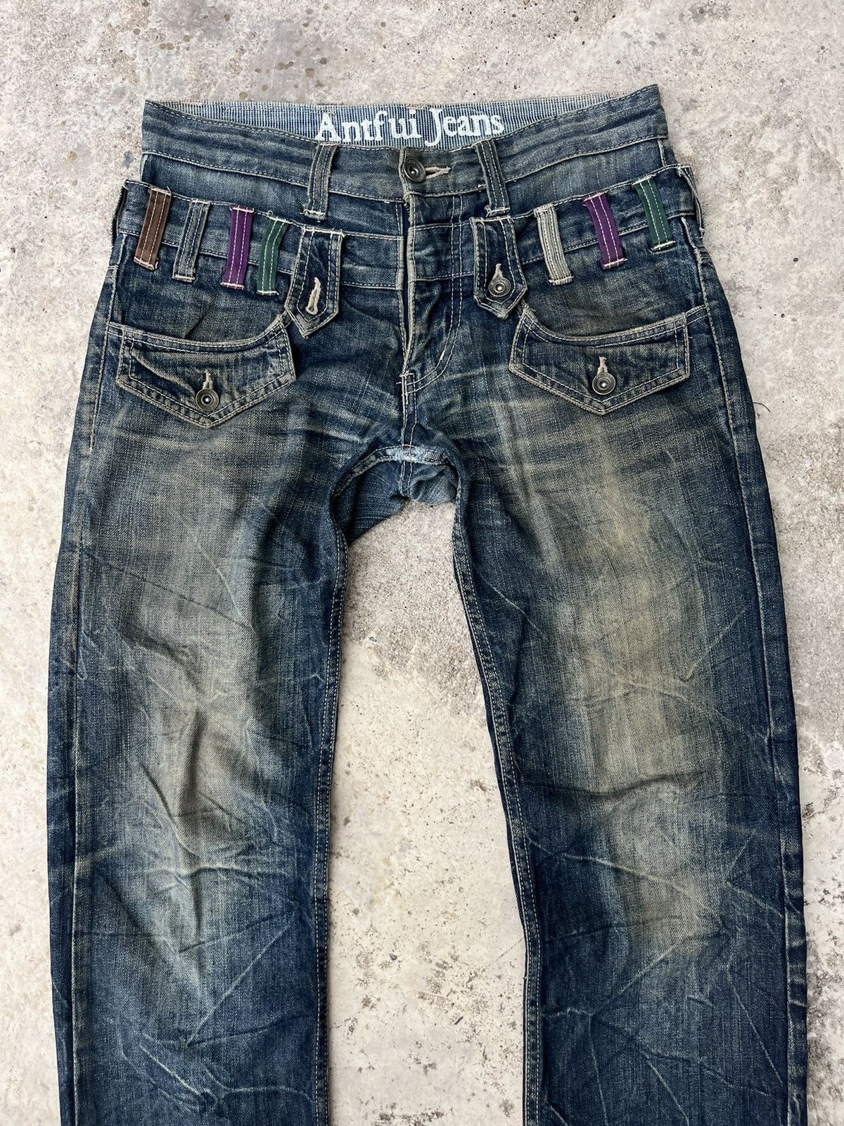 Japanese Brand Rare Antfui Jeans Double Waist Denim Size US 30 / EU 46 - 3 Thumbnail