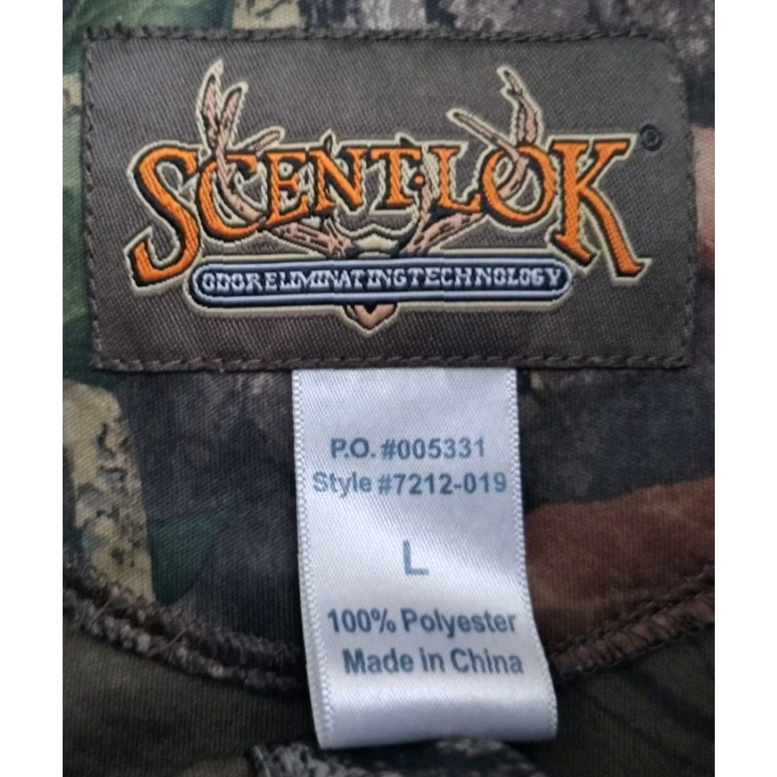 Vintage Scent-Lok Savanna EXT Mens Large Camo Polyester Flannel Hunting Button Up Shirt Size US L / EU 52-54 / 3 - 7 Thumbnail