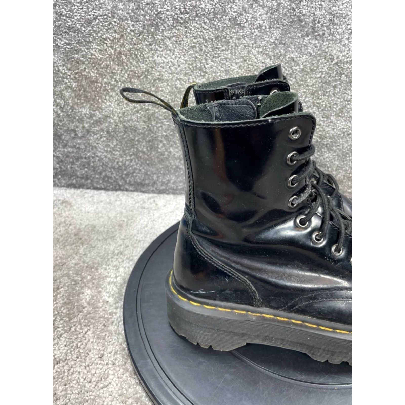 Dr. Martens Dr Martens Boots Mens Size 6 Jadon Soft Toe Black Leather Ankle Zip Work Shoe Size US 6 / EU 39 - 3 Thumbnail