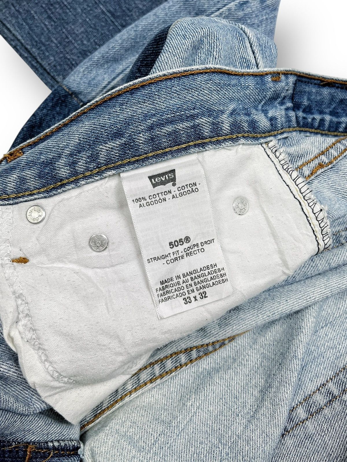 Levi's 2010 Levi's 505 Two Tone Patchwork Denim Pants Size US 32 / EU 48 - 14 Thumbnail