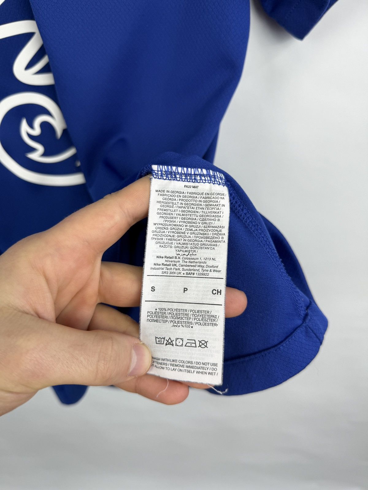 Chelsea Soccer 🏴󠁧󠁢󠁥󠁮󠁧󠁿 2023 Nike Chelsea Premier League Soccer Jersey T-Shirt Y2K Size US S / EU 44-46 / 1 - 9 Thumbnail