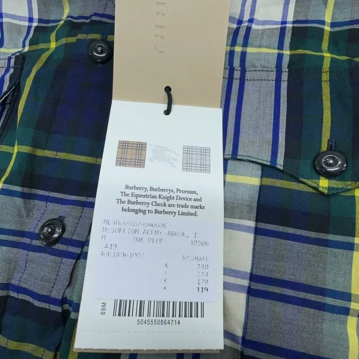 Burberry Burberry Burberry Plaid Print Long Sleeve Shirt for Men-25 Size US M / EU 48-50 / 2 - 7 Thumbnail