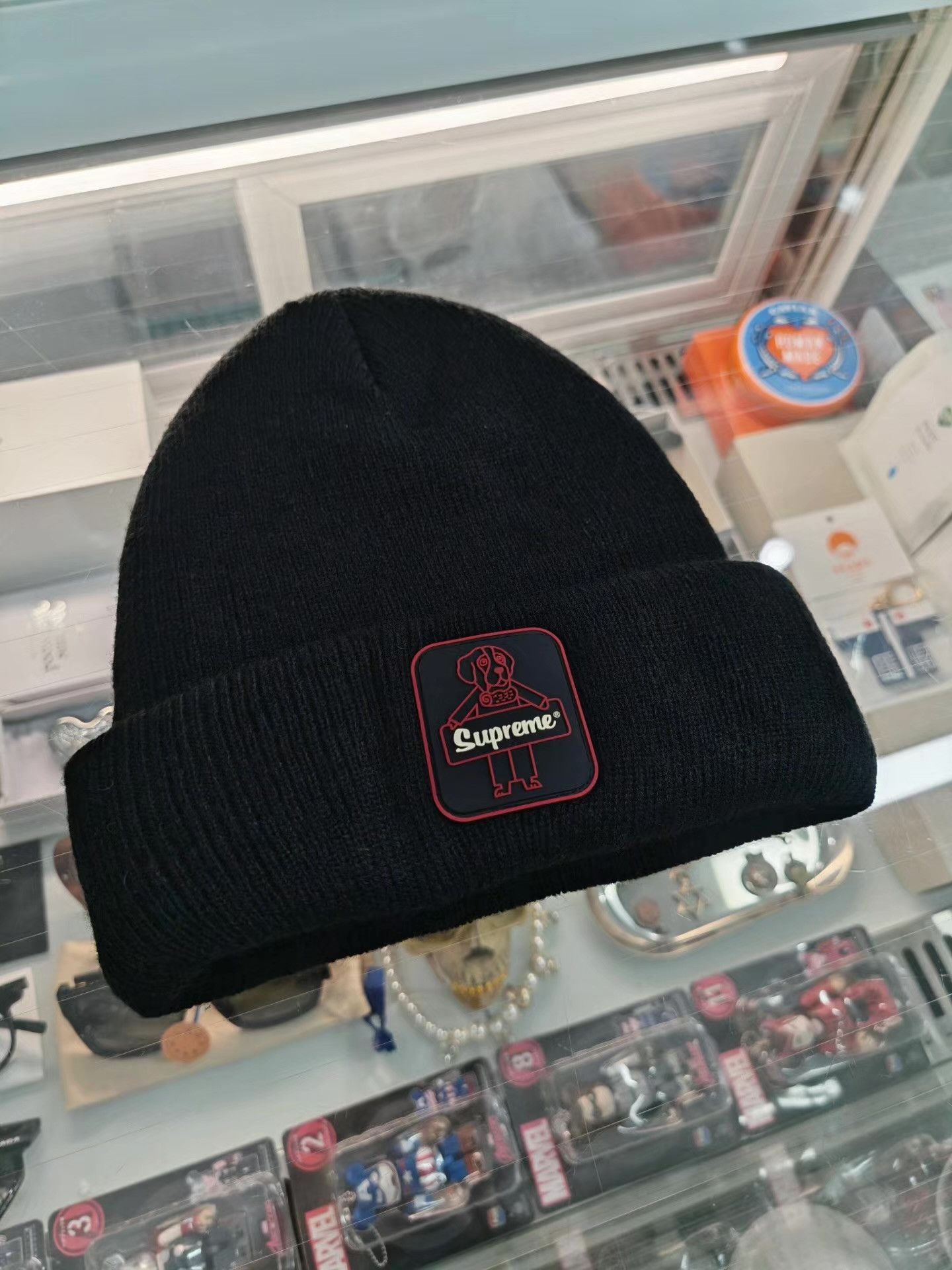 Supreme Supreme Dog Logo Knit Beanie Q15 Size ONE SIZE - 2 Thumbnail
