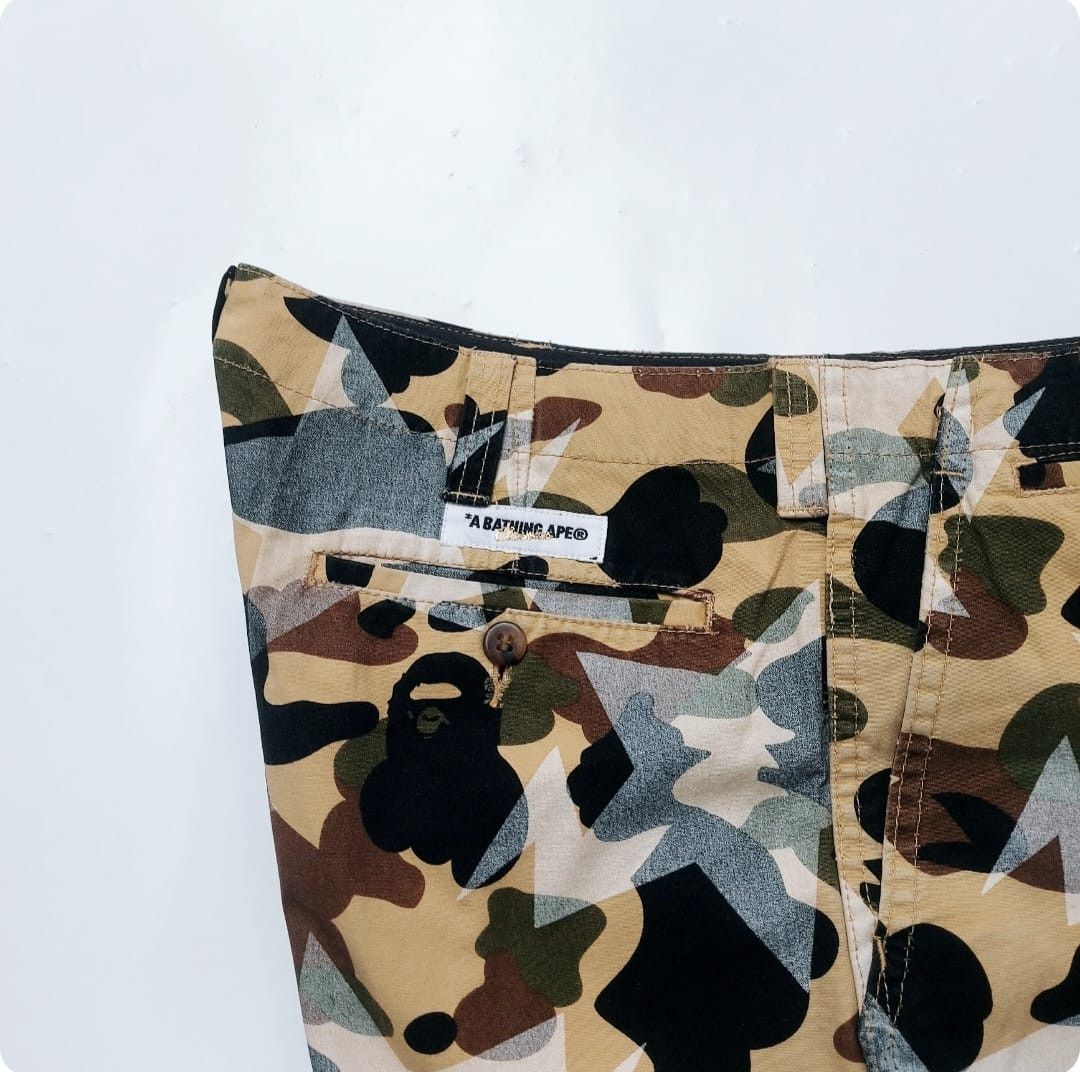 Bape BAPE 1st Camo Camo Yellow Short Pants Size US 31 - 7 Thumbnail