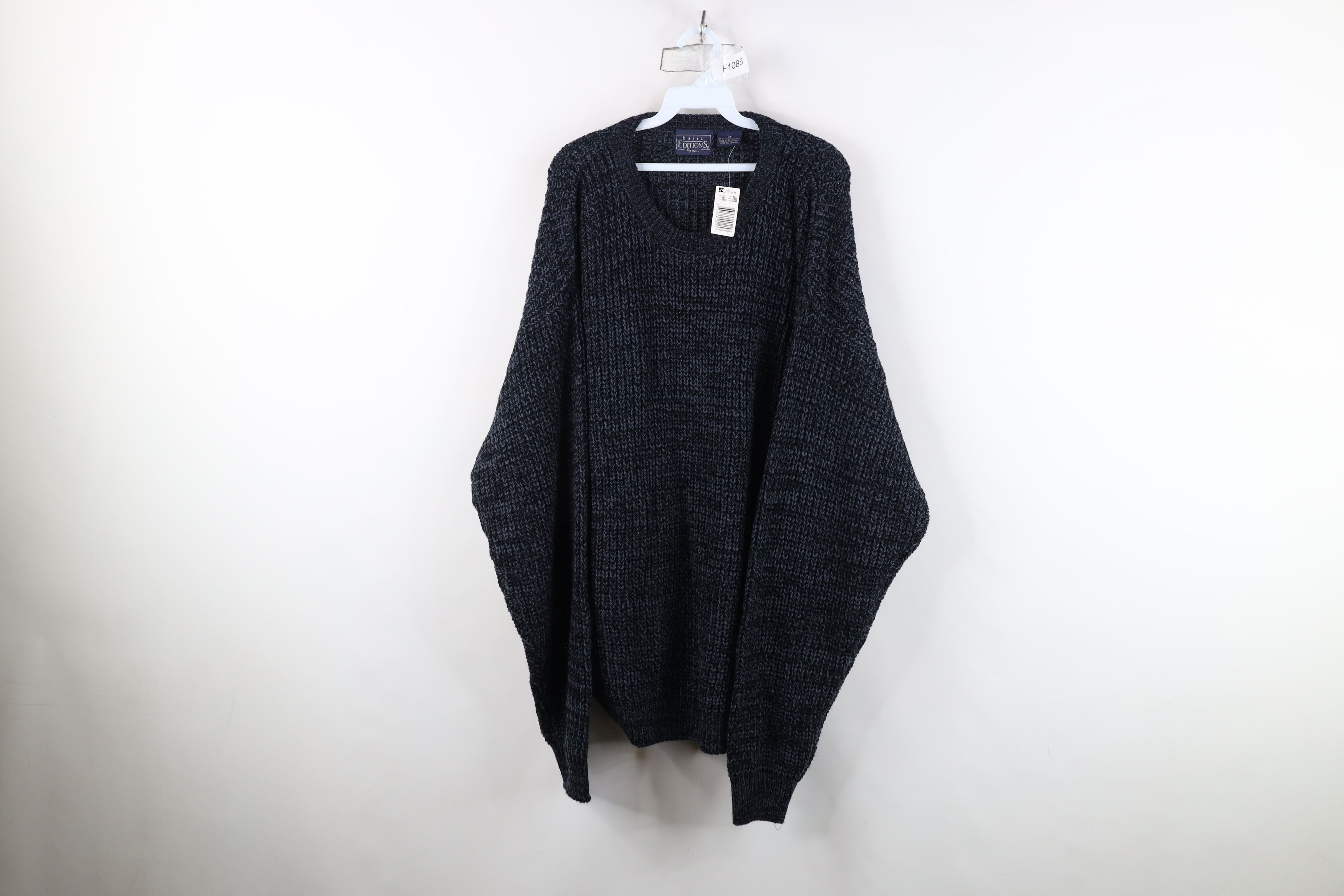 Vintage Deadstock Vintage 90s Streetwear Chunky Ribbed Knit Sweater Size US XXL / EU 58 / 5 - 1 Thumbnail