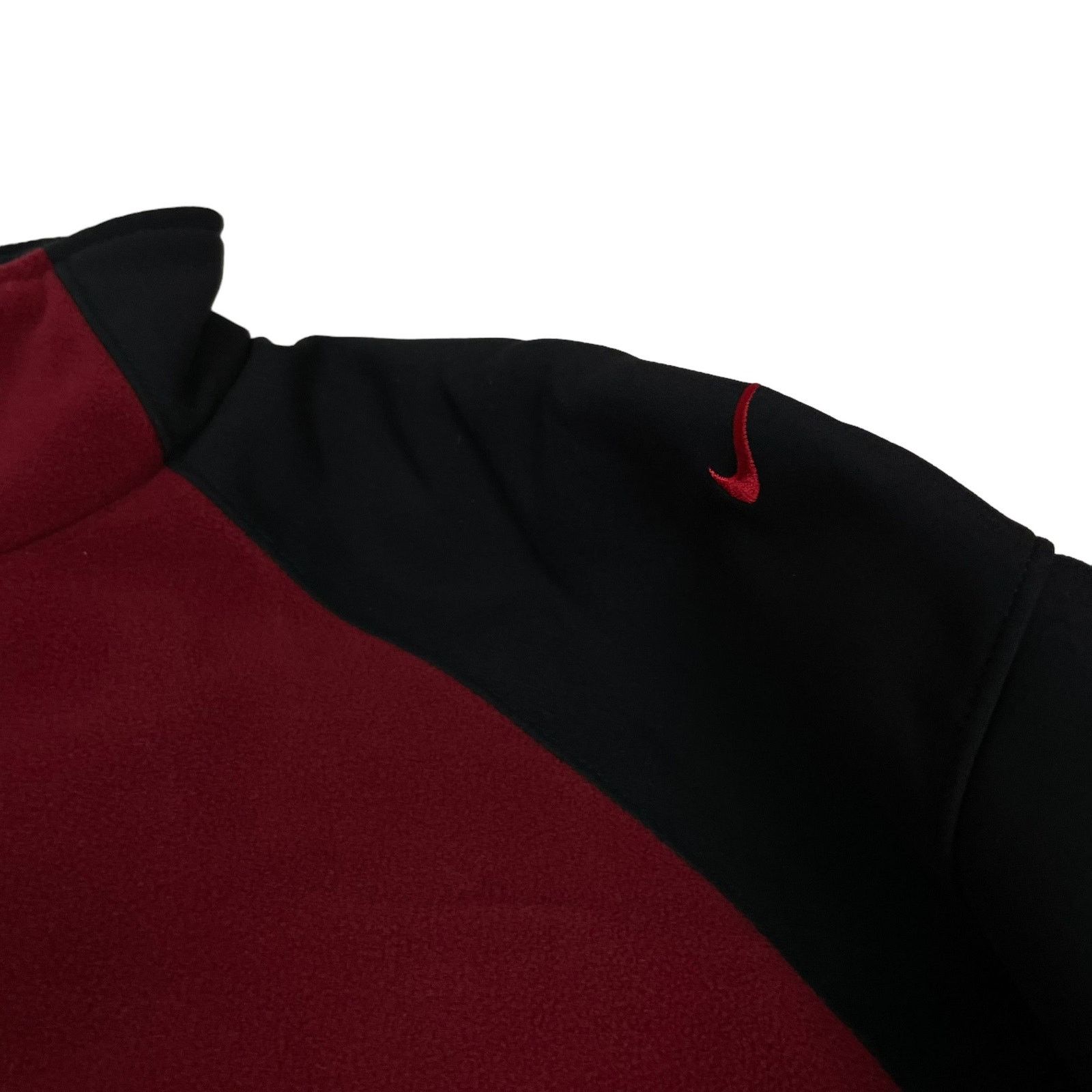 Nike × Nike ACG × Vintage Nike ACG Men's Red Black Polyester Full Zip Fleece Jacket M Size US M / EU 48-50 / 2 - 2 Thumbnail