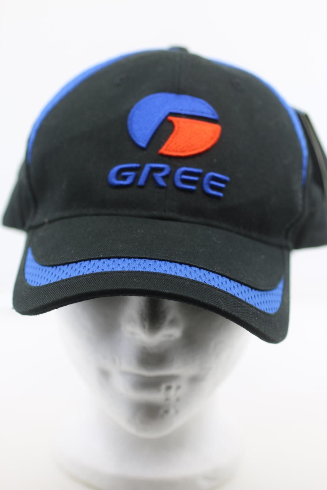 Gree Logo Baseball Cap Black Blue Organic Fabric Adjustable