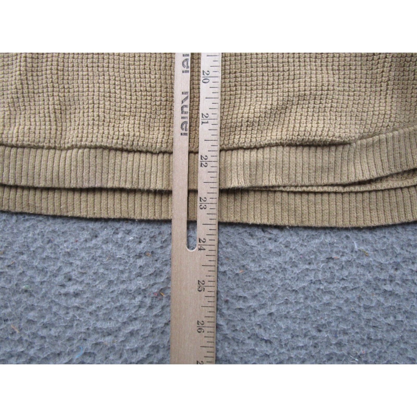 Ralph Lauren VTG Y2K Lauren Ralph Lauren Women's Beige Thermal Knit Hoodie Size M Pullover Size M / US 6-8 / IT 42-44 - 7 Thumbnail