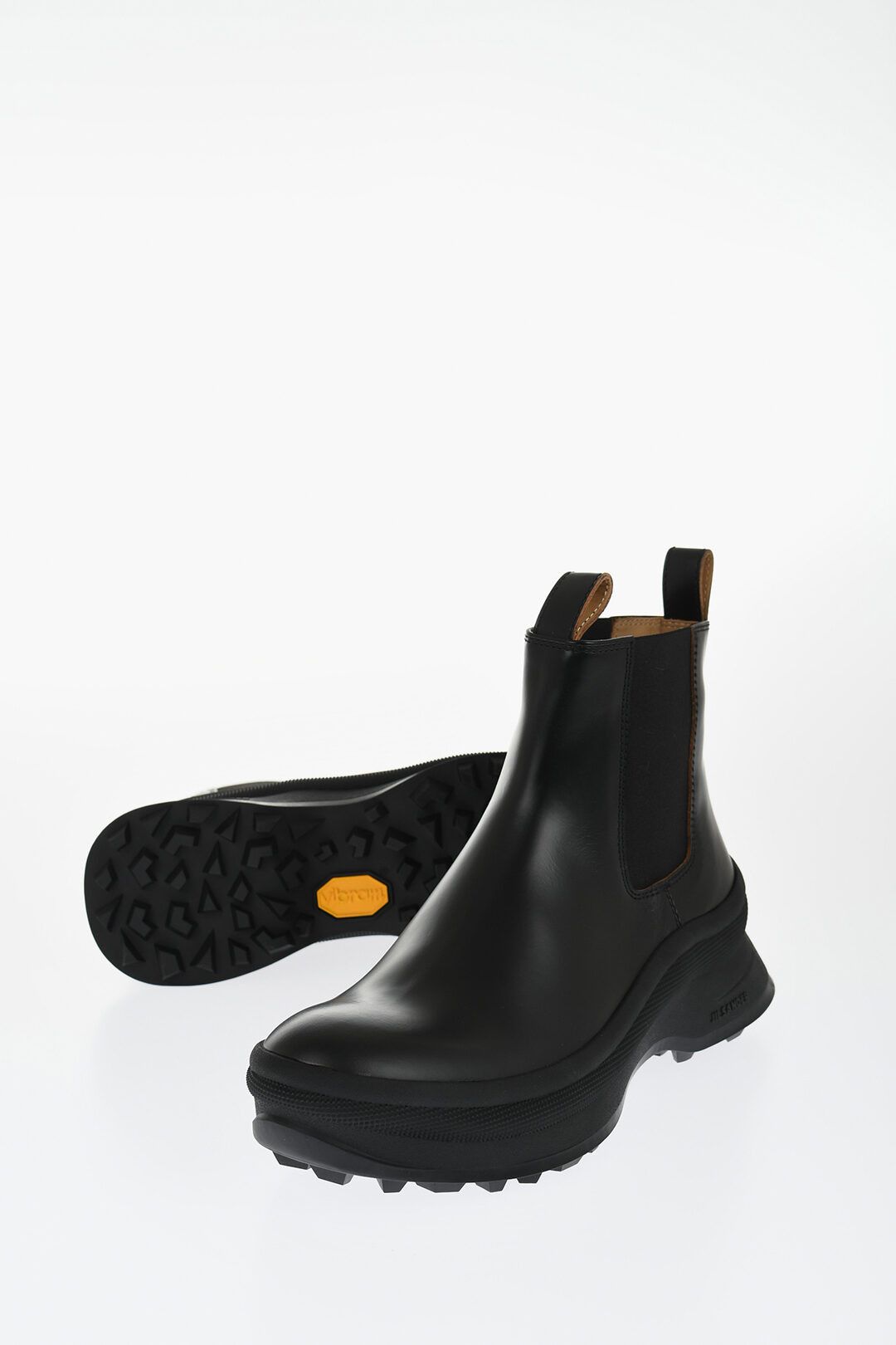 Jil Sander og1mm0625 Leather Chelsea Booties in Black Size US 9 / EU 42 - 2 Thumbnail