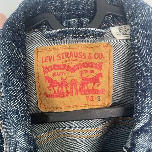 Levi's Levi's Acid Wash Denim Jean Jacket Blue S Size US S / EU 44-46 / 1 - 3 Thumbnail