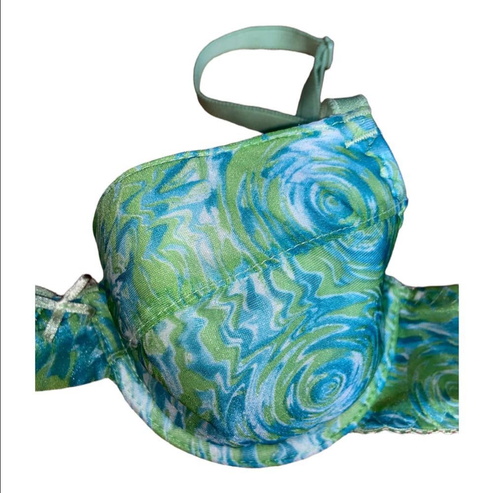 Designer Vintage Swirl Print Bra Size 34B Size ONE SIZE - 2 Thumbnail