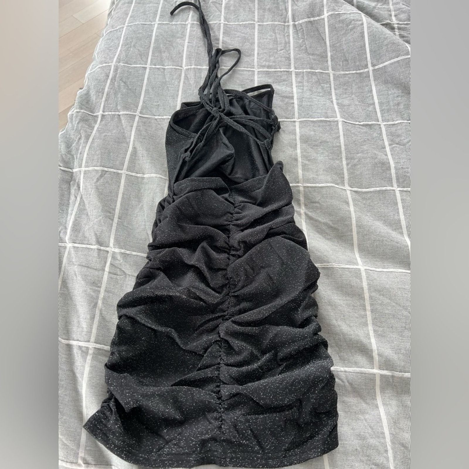 Shein SHEIN Criss Cross Tie Backless Glitter Dress NEW XS Size XS / US 0-2 / IT 36-38 - 4 Thumbnail