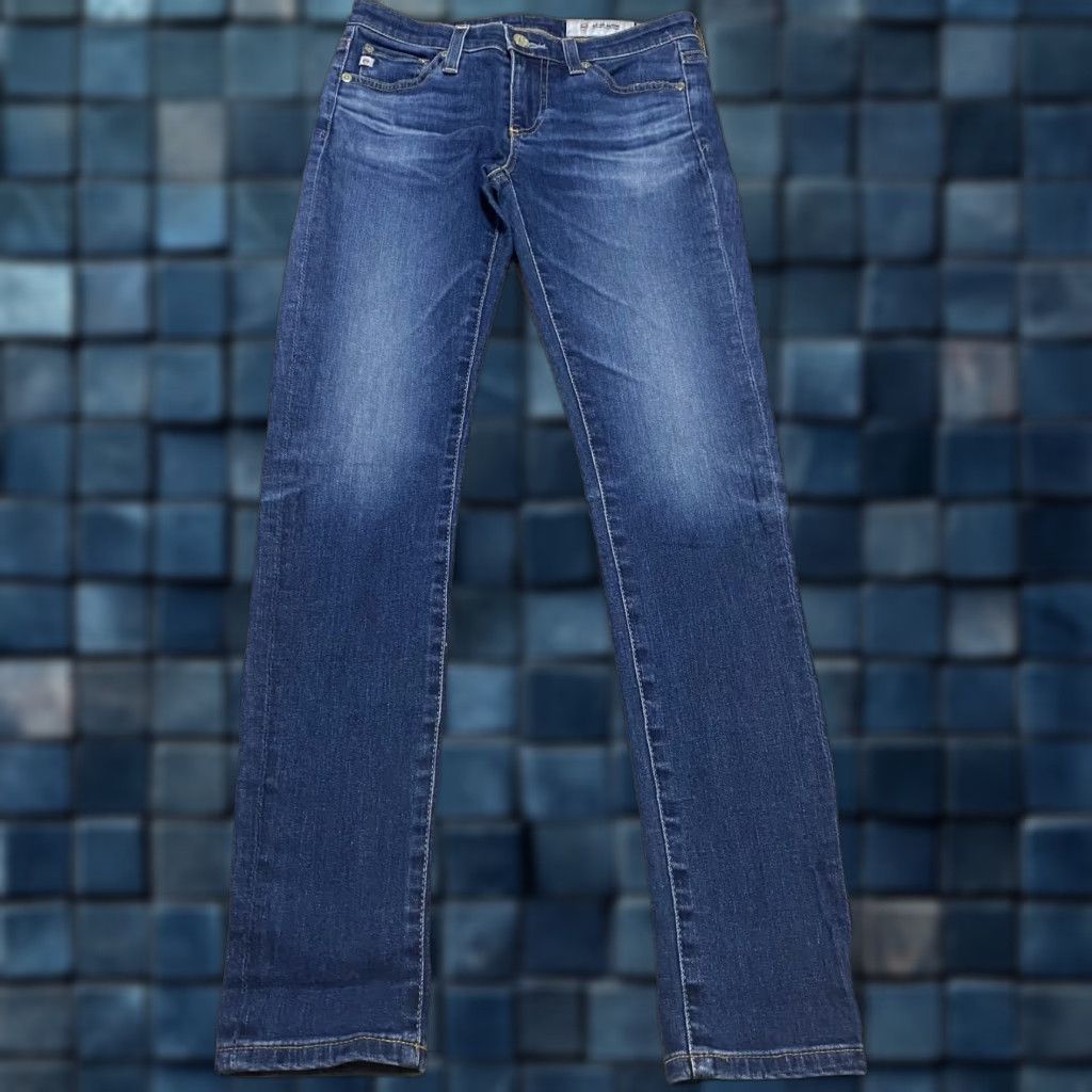 Denime AG Adriano Goldschmied Jeans Womens 24 Blue Denim The Legging Ankle Super Skinny Jeans - 24 Adult Womens Size 42" / US 20 - 1 Thumbnail
