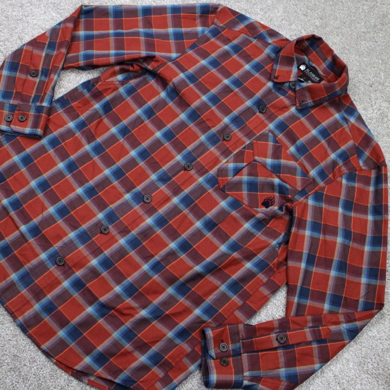 Vintage Alaskan Hardgear Shirt Men Medium Red/Blue Plaid Duluth Midnight Sun Long Sleeve Size US M / EU 48-50 / 2 - 3 Thumbnail
