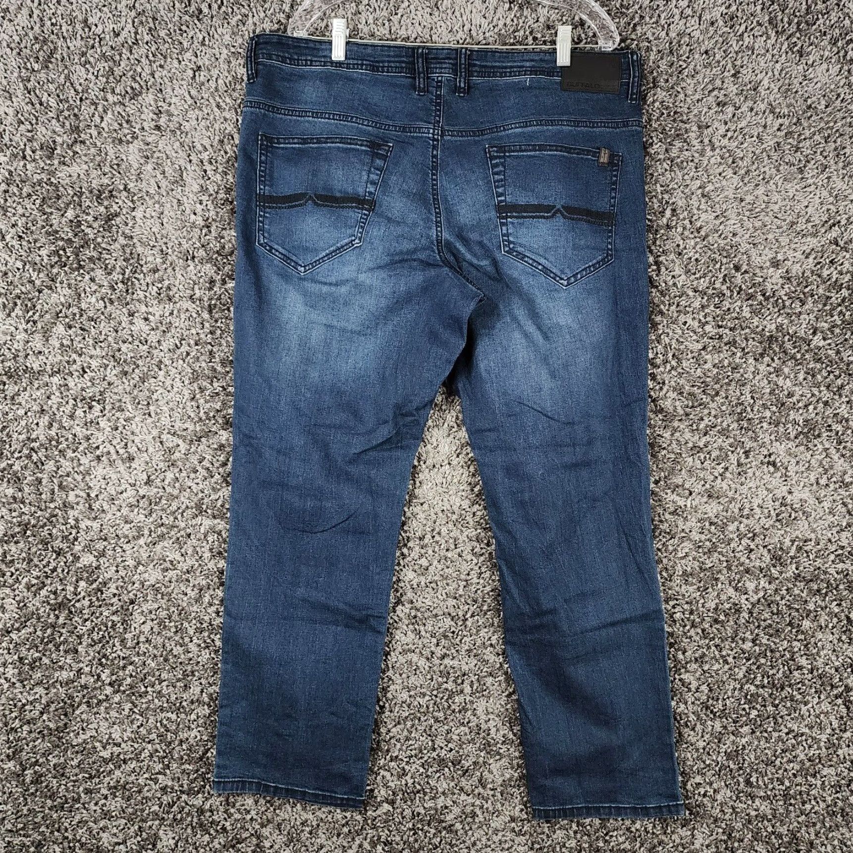 Buffalo David Bitton Buffalo David Bitton Slim Straight Leg Dark Wash Blue Jeans Mens 38x30 Size US 38 / EU 54 - 6 Thumbnail