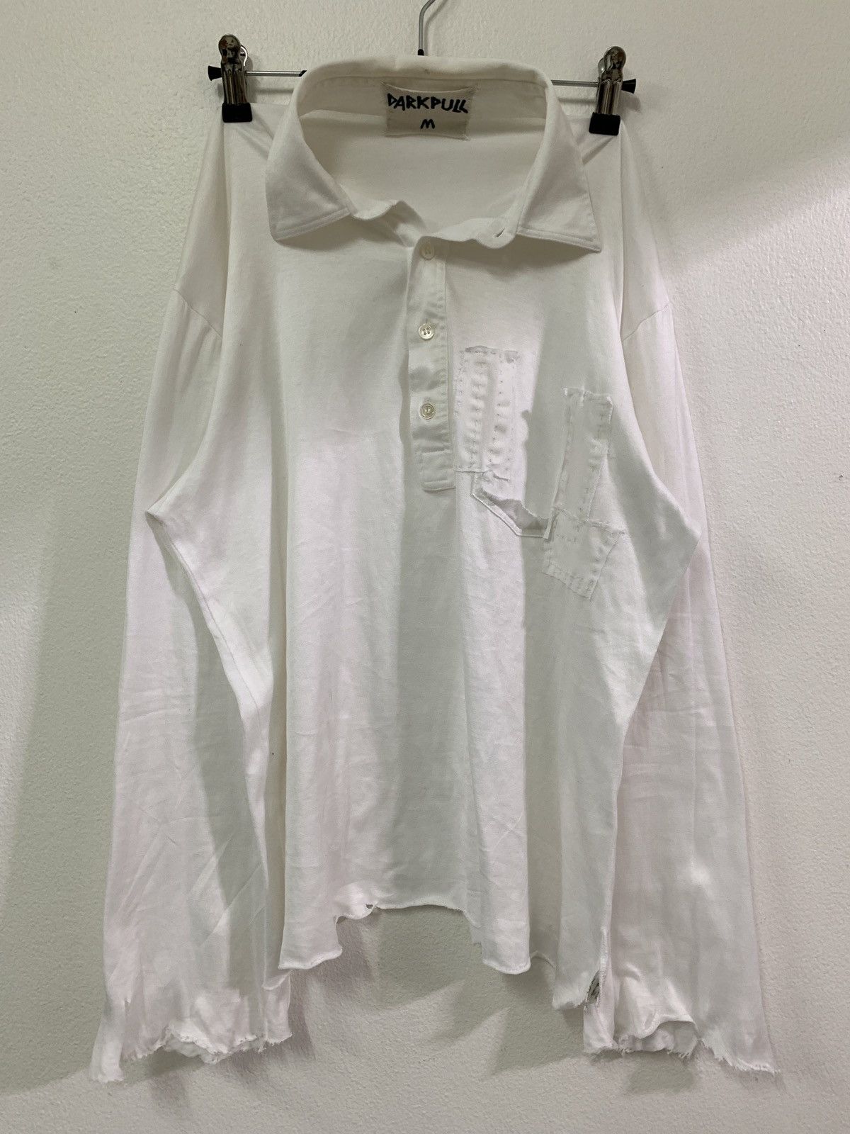 Vintage Paper Thin DARKPULL Distressed 90s Polo Shirt - Size M Size US M / EU 48-50 / 2 - 1 Thumbnail