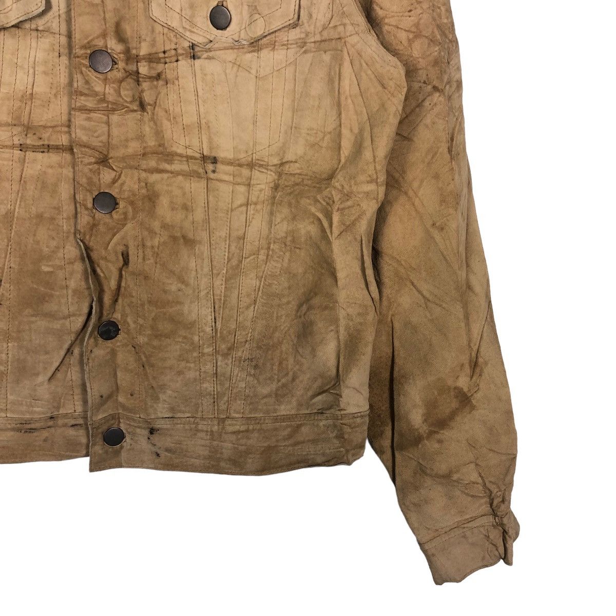 Japanese Brand 🔥90’s Biker Genuine Leather Jacket Inspire Issey Miyake Size US M / EU 48-50 / 2 - 4 Thumbnail
